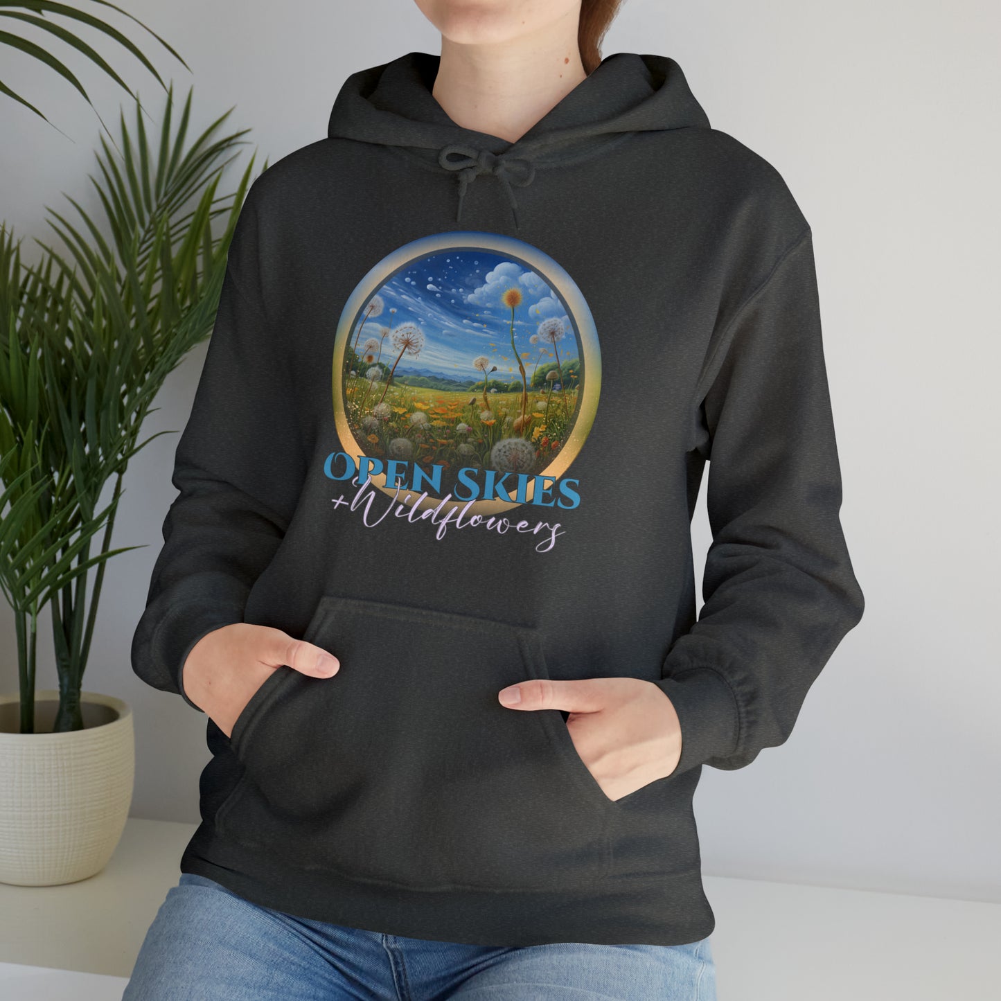 Open Skies and Wildflowers - Unisex Heavy Blend™ Hooded Sweatshirt