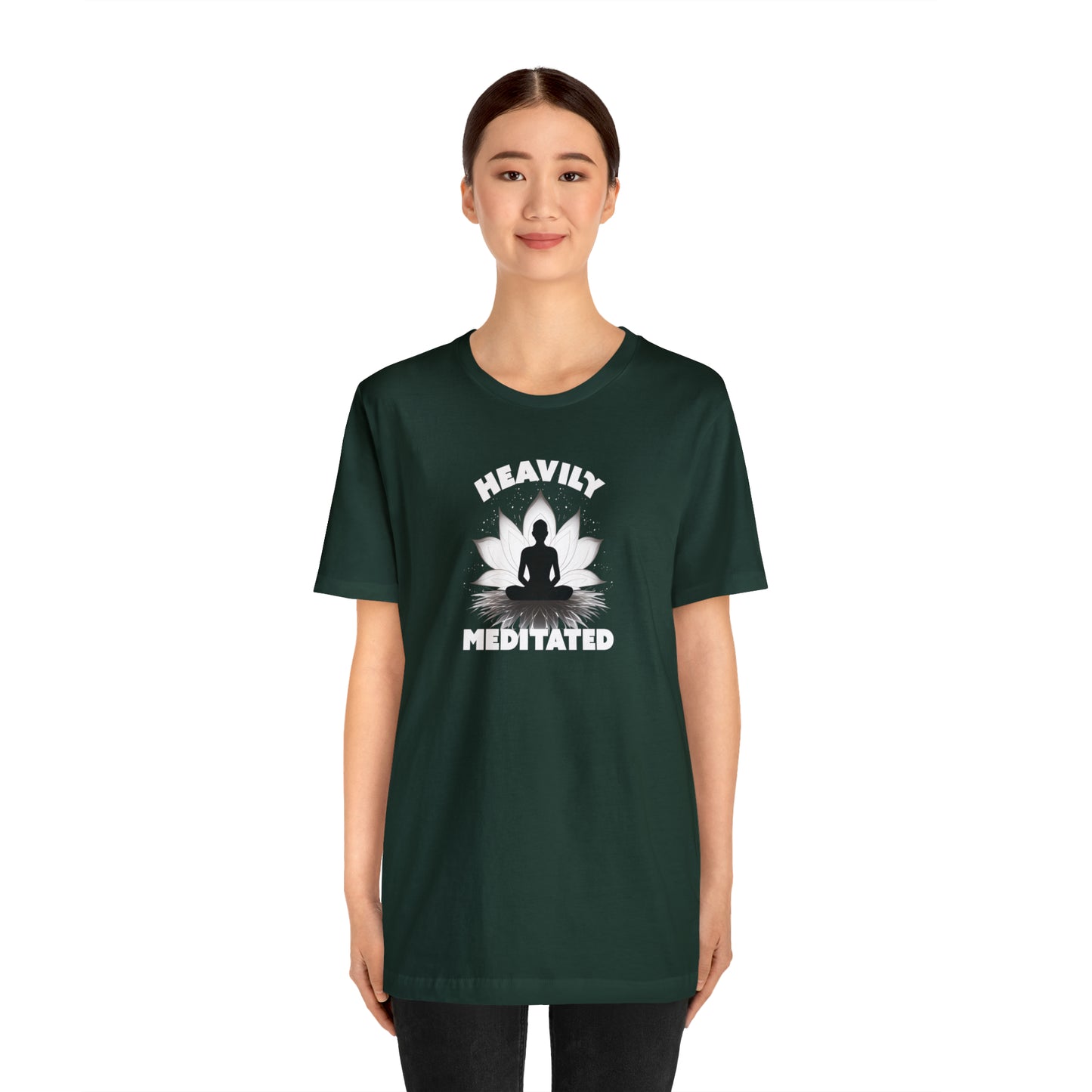 Heavily Meditated - Deep Colors - Unisex Jersey Short Sleeve Tee