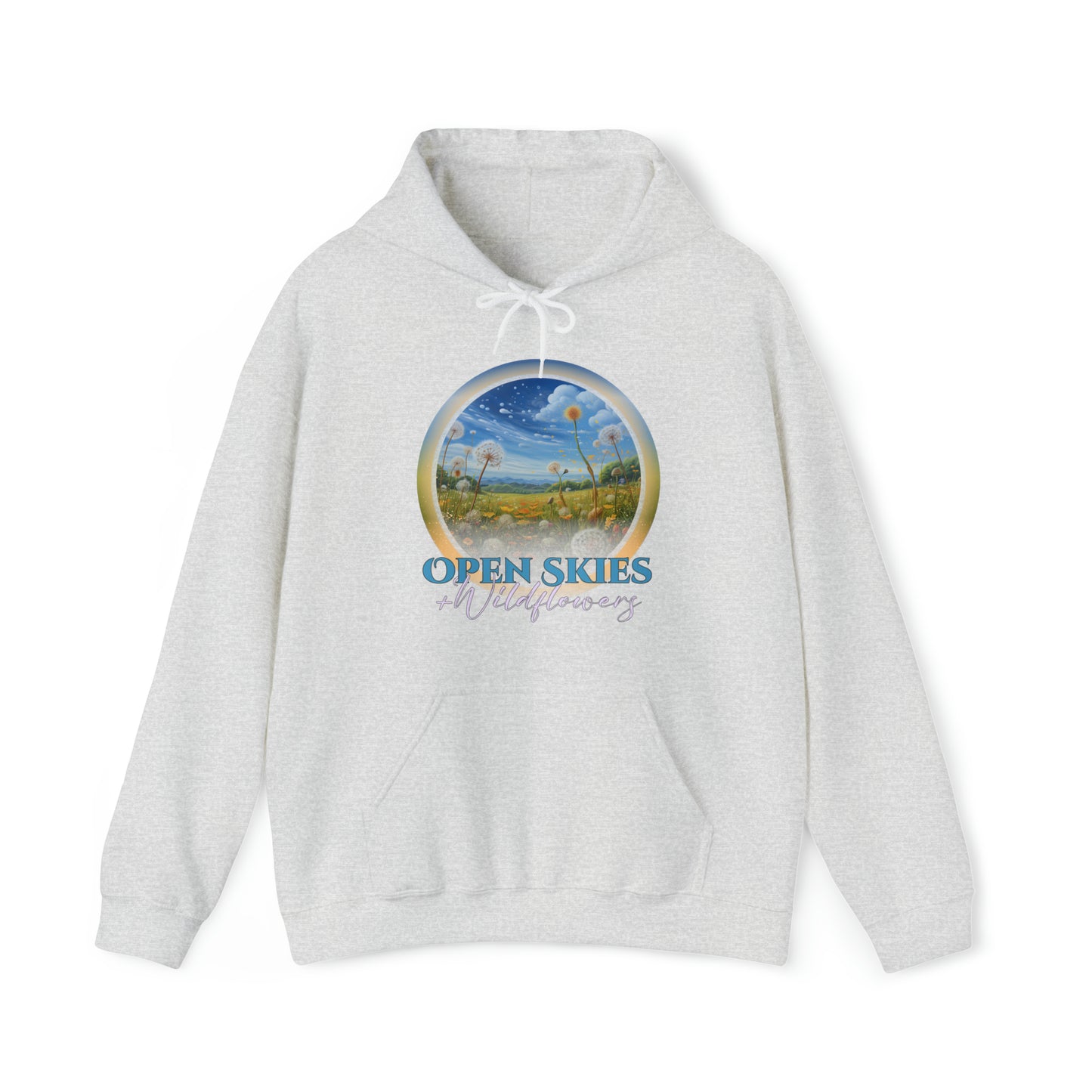 Open Skies and Wildflowers - Unisex Heavy Blend™ Hooded Sweatshirt