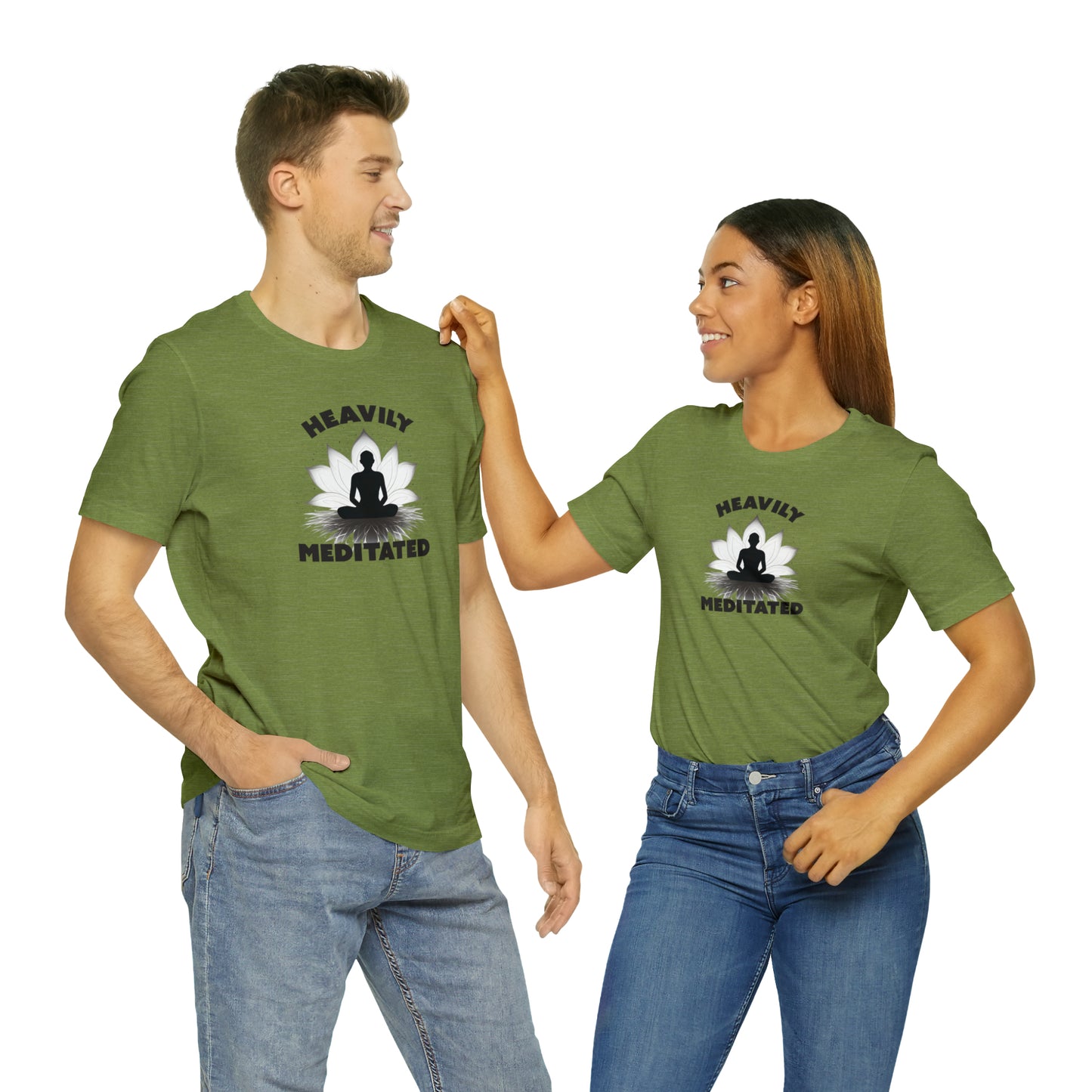 Heavily Meditated - Light Colors - Unisex Jersey Short Sleeve Tee