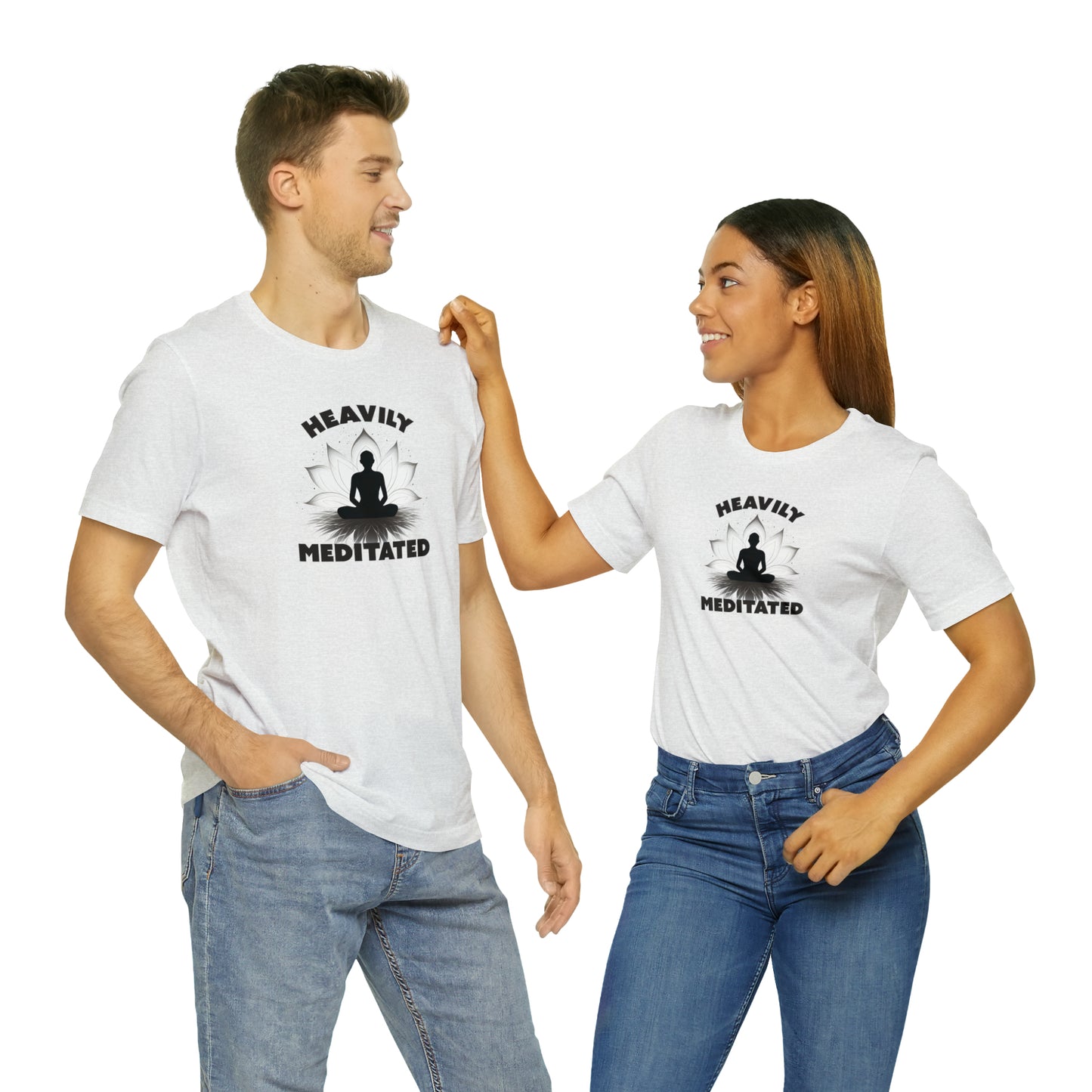 Heavily Meditated - Light Colors - Unisex Jersey Short Sleeve Tee