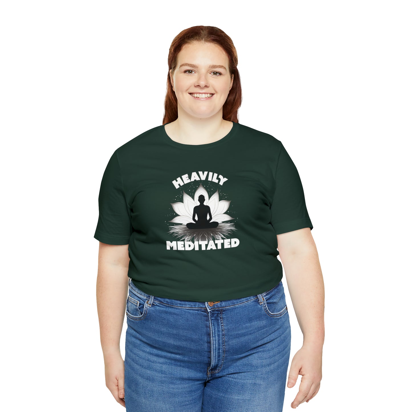 Heavily Meditated - Deep Colors - Unisex Jersey Short Sleeve Tee