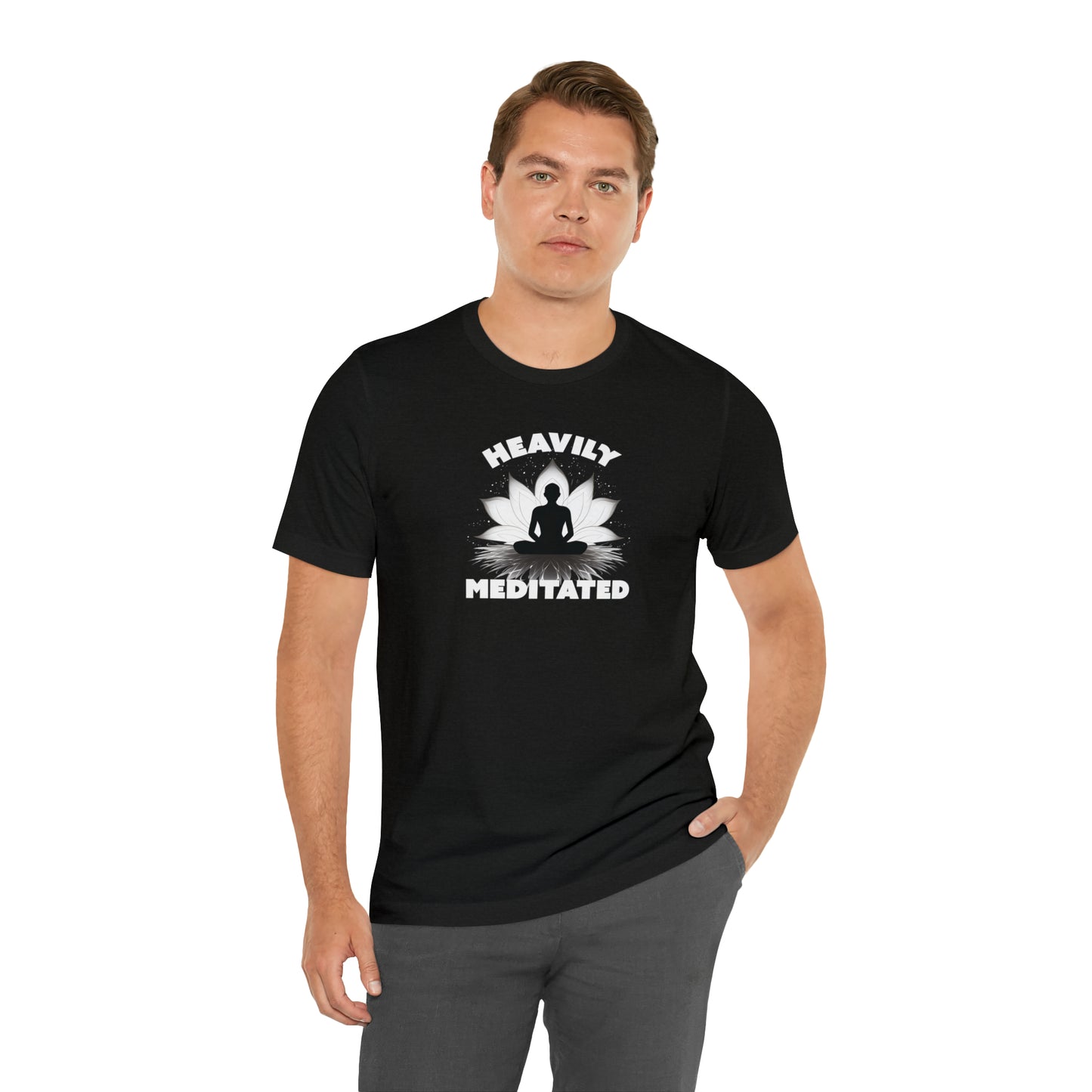 Heavily Meditated - Deep Colors - Unisex Jersey Short Sleeve Tee