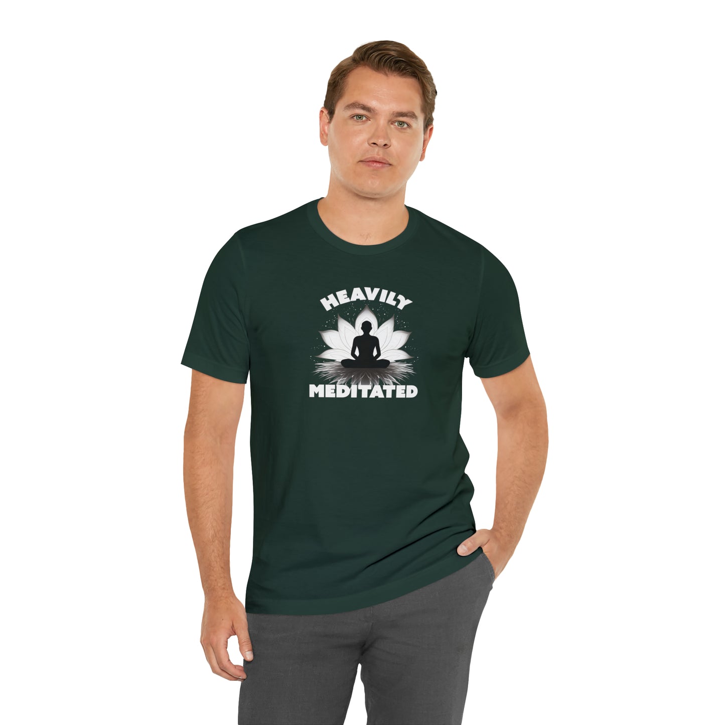 Heavily Meditated - Deep Colors - Unisex Jersey Short Sleeve Tee