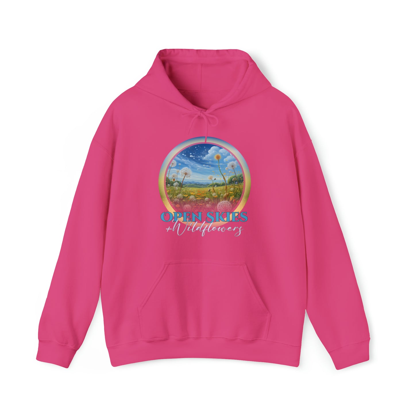 Open Skies and Wildflowers - Unisex Heavy Blend™ Hooded Sweatshirt