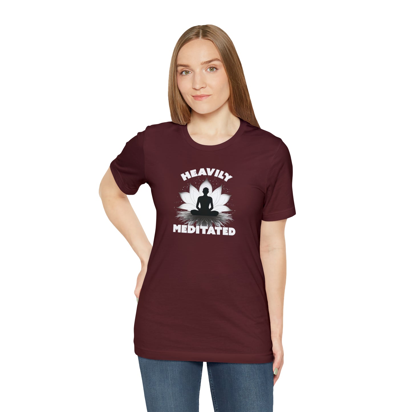 Heavily Meditated - Deep Colors - Unisex Jersey Short Sleeve Tee