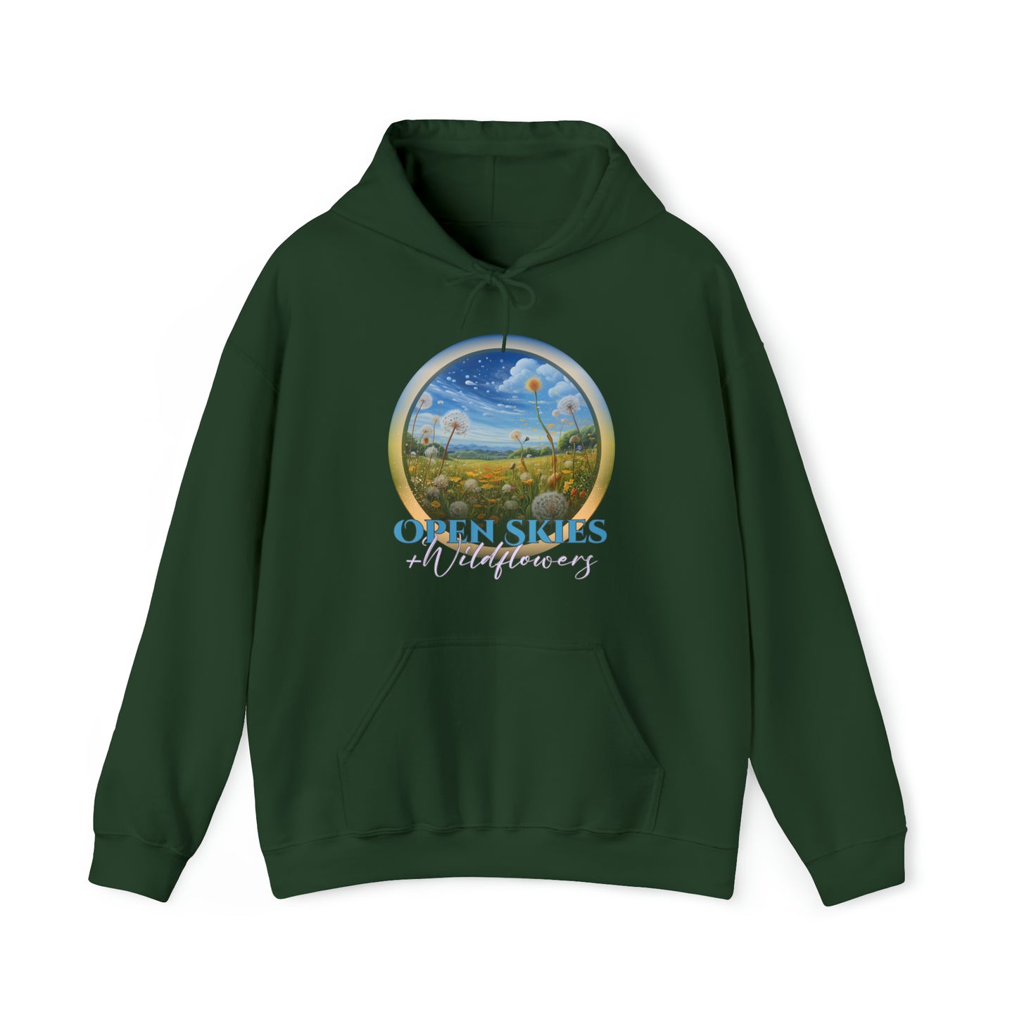Open Skies and Wildflowers - Unisex Heavy Blend™ Hooded Sweatshirt