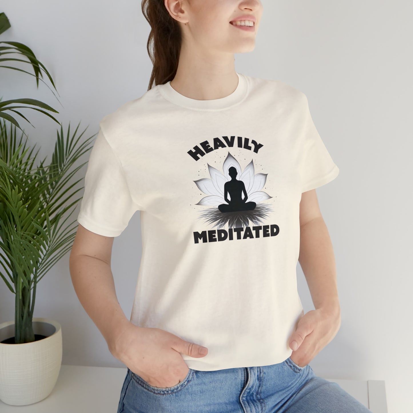 Heavily Meditated - Light Colors - Unisex Jersey Short Sleeve Tee