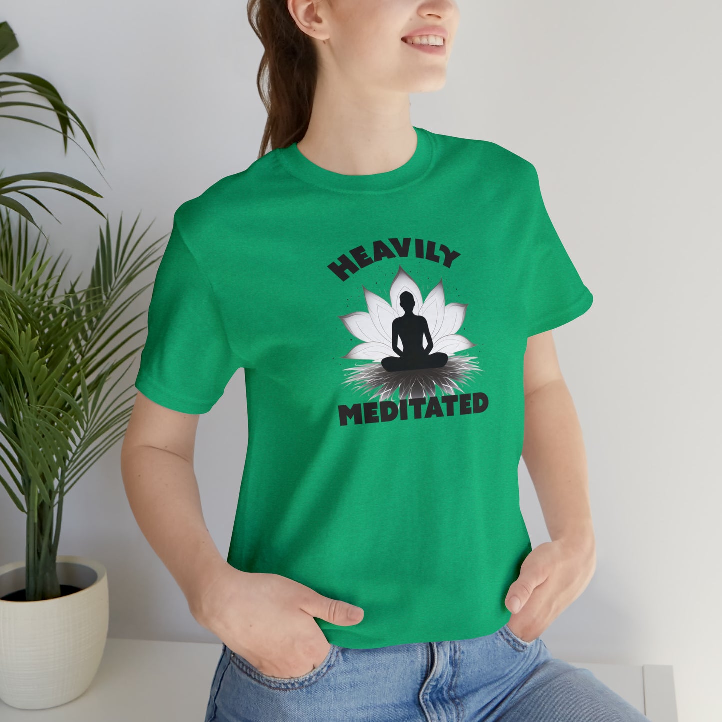 Heavily Meditated - Light Colors - Unisex Jersey Short Sleeve Tee