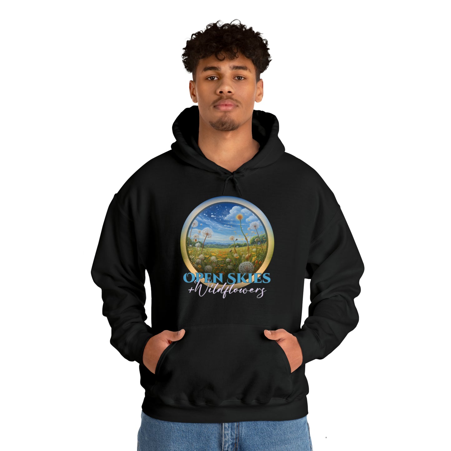Open Skies and Wildflowers - Unisex Heavy Blend™ Hooded Sweatshirt