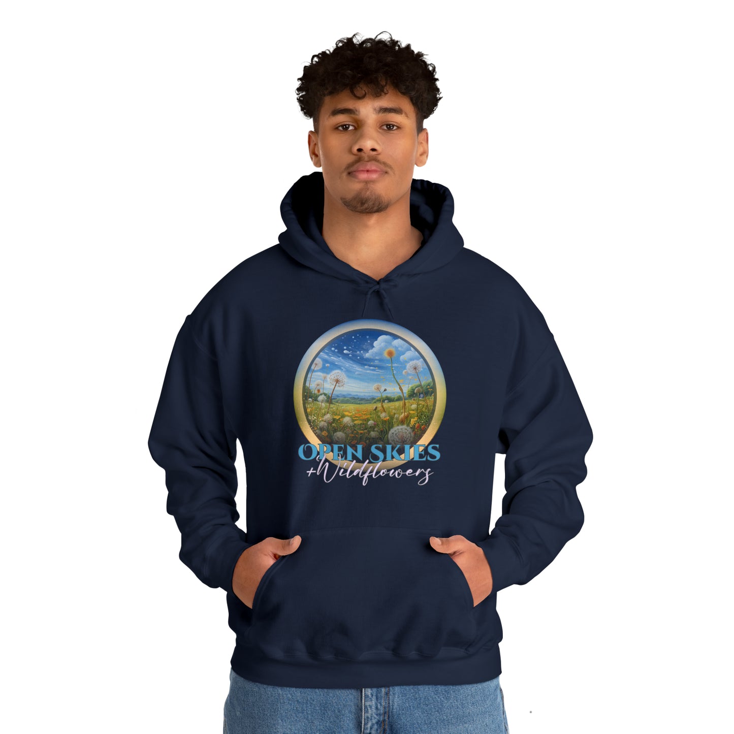 Open Skies and Wildflowers - Unisex Heavy Blend™ Hooded Sweatshirt