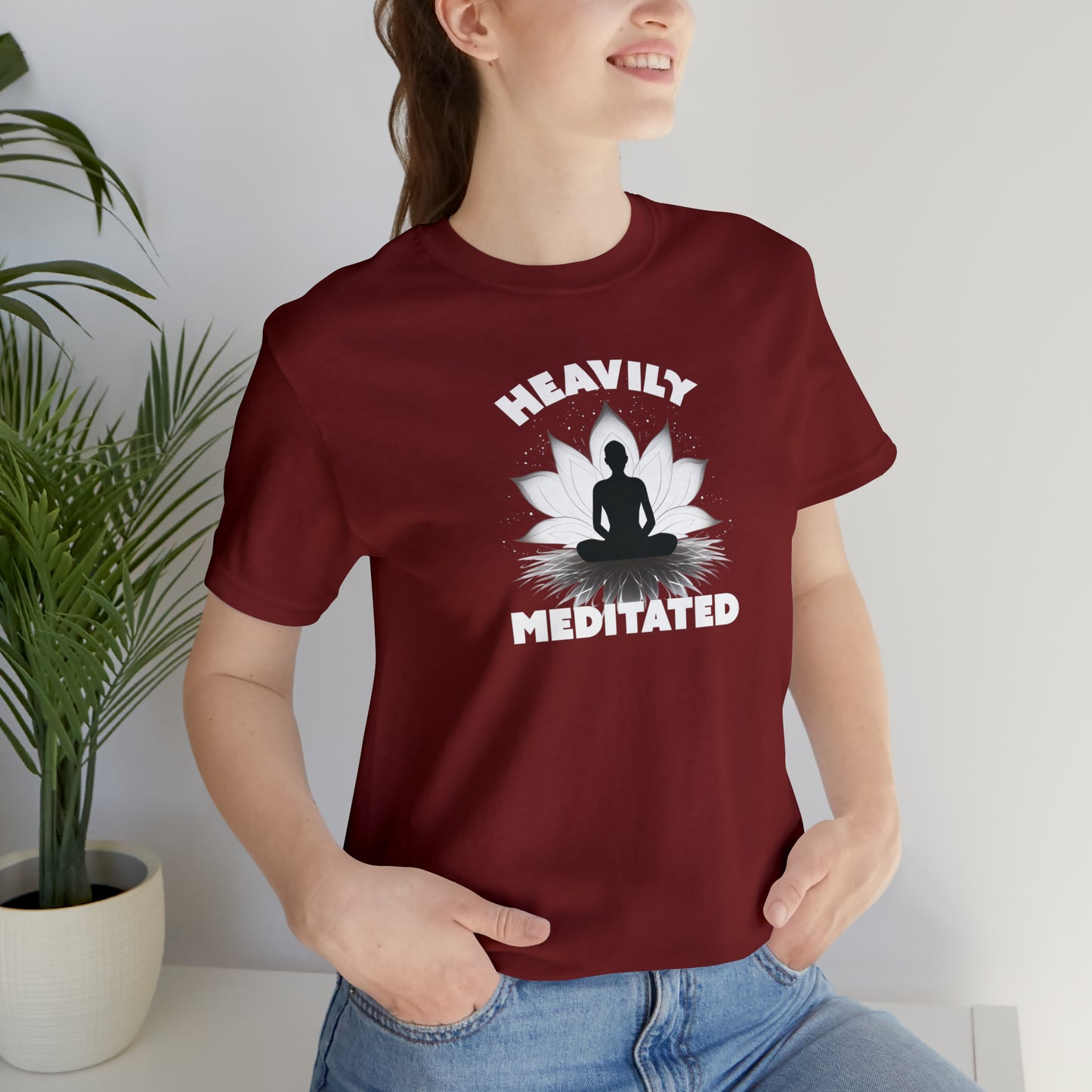 Heavily Meditated - Deep Colors - Unisex Jersey Short Sleeve Tee