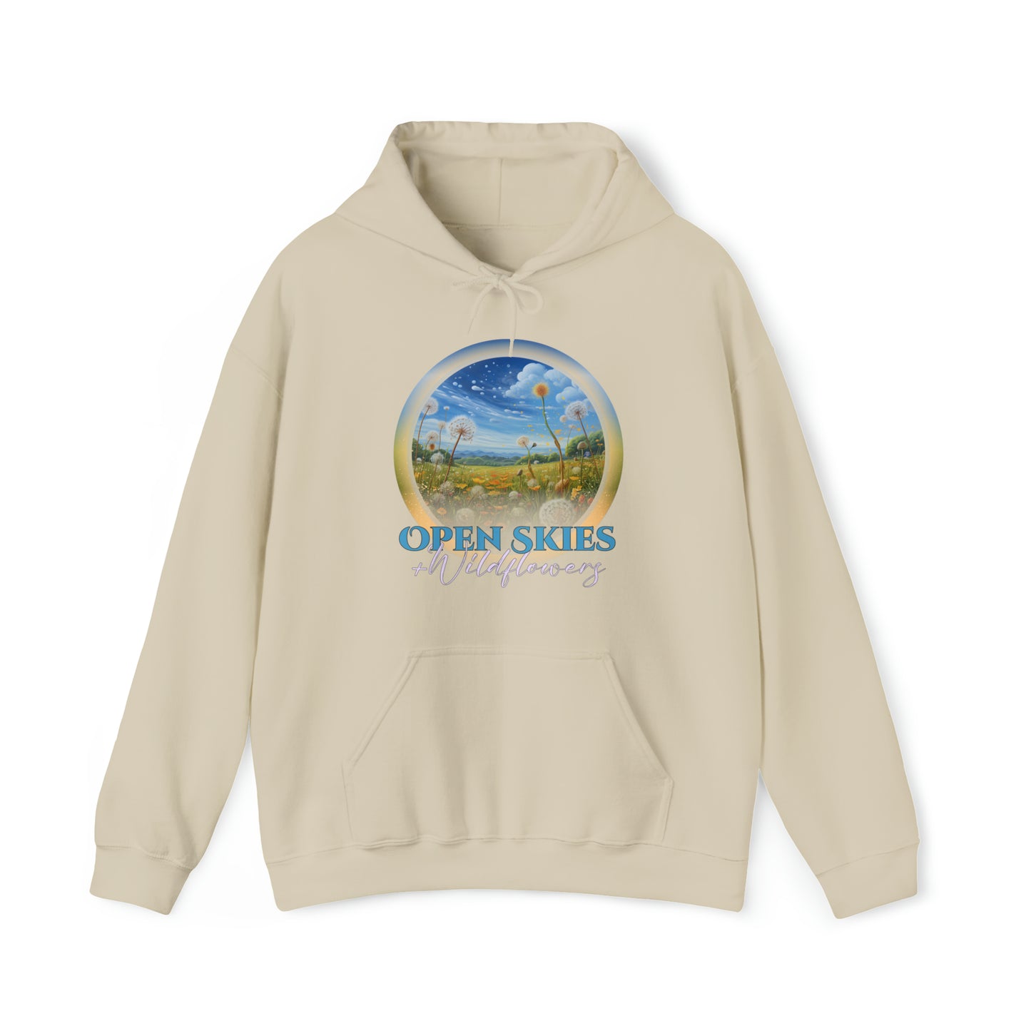 Open Skies and Wildflowers - Unisex Heavy Blend™ Hooded Sweatshirt