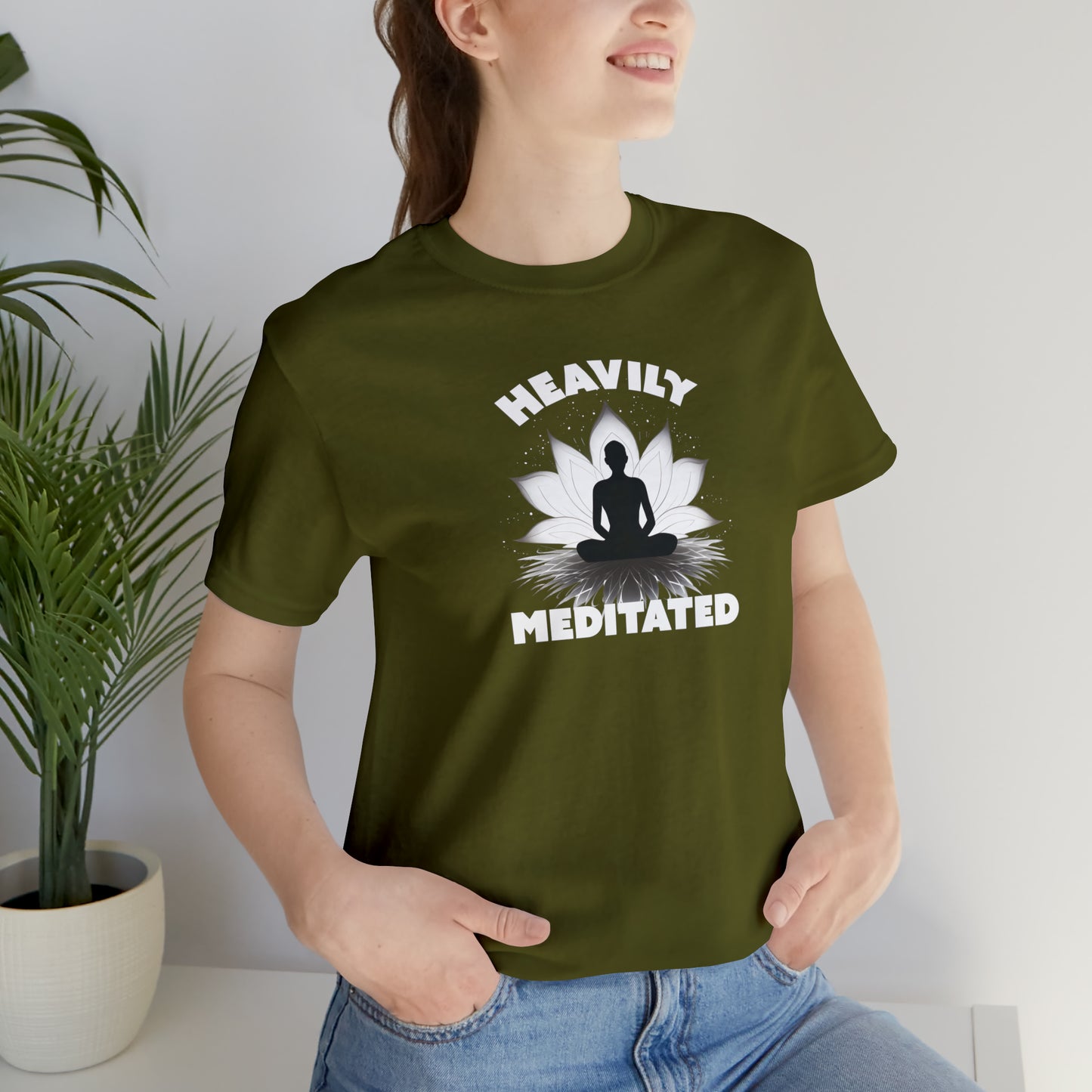 Heavily Meditated - Deep Colors - Unisex Jersey Short Sleeve Tee