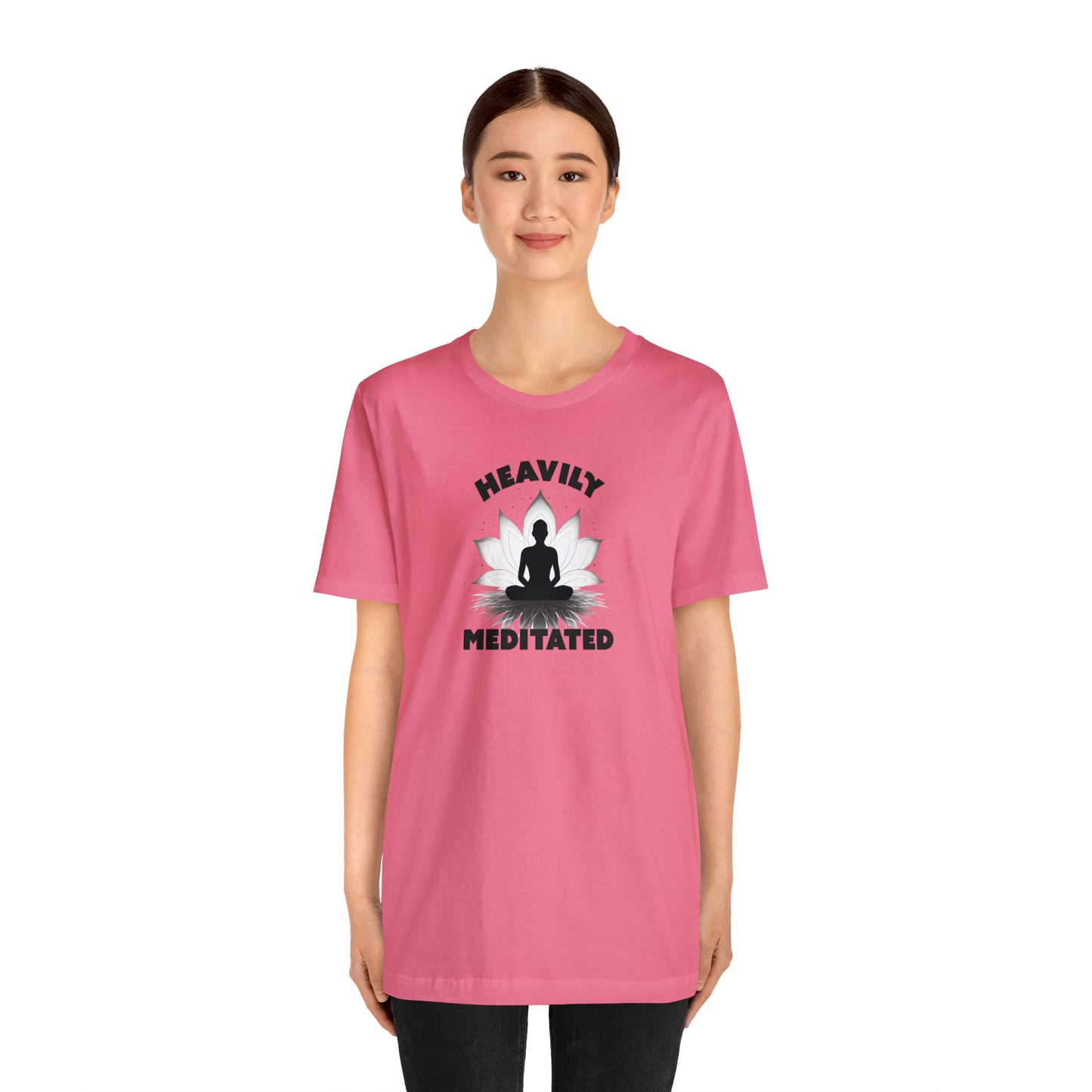 Heavily Meditated - Light Colors - Unisex Jersey Short Sleeve Tee