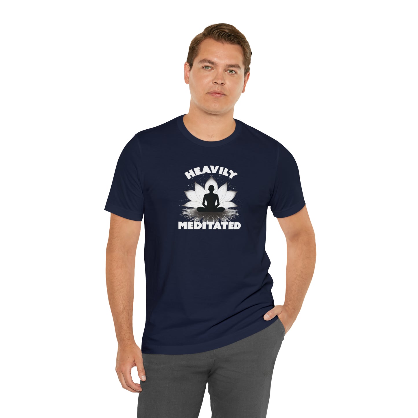 Heavily Meditated - Deep Colors - Unisex Jersey Short Sleeve Tee