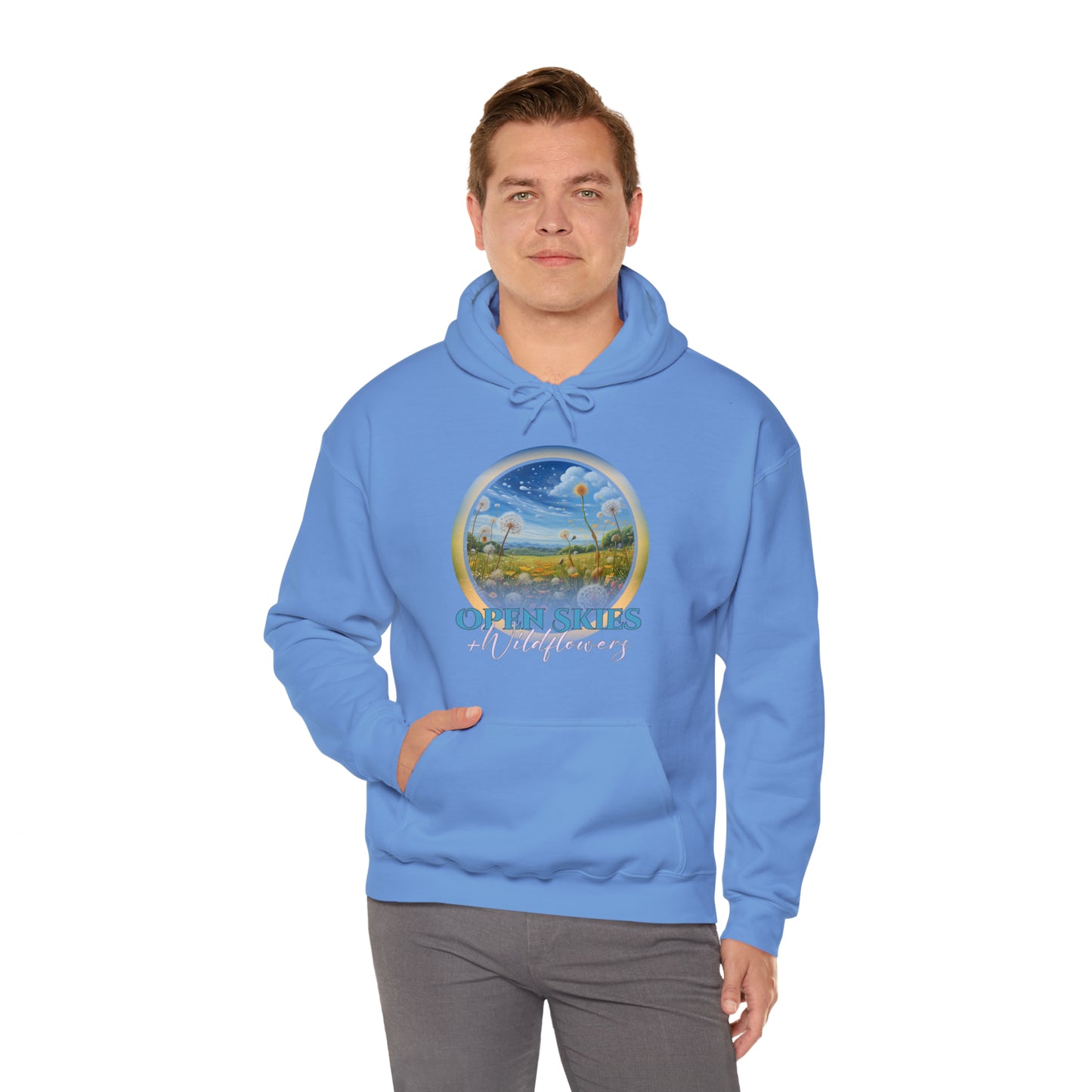 Open Skies and Wildflowers - Unisex Heavy Blend™ Hooded Sweatshirt