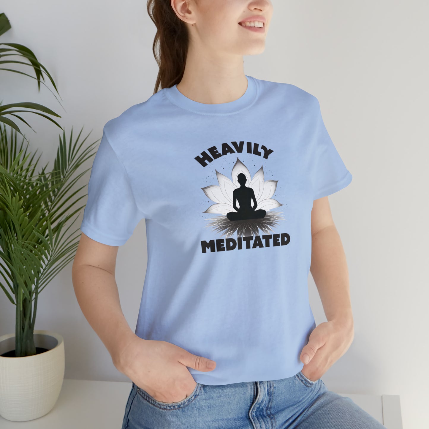 Heavily Meditated - Light Colors - Unisex Jersey Short Sleeve Tee