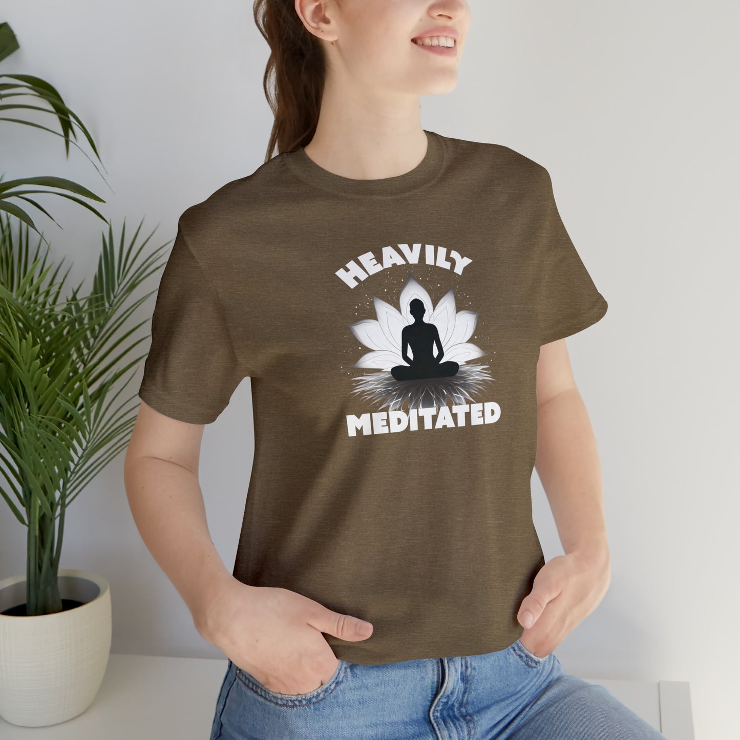 Heavily Meditated - Deep Colors - Unisex Jersey Short Sleeve Tee