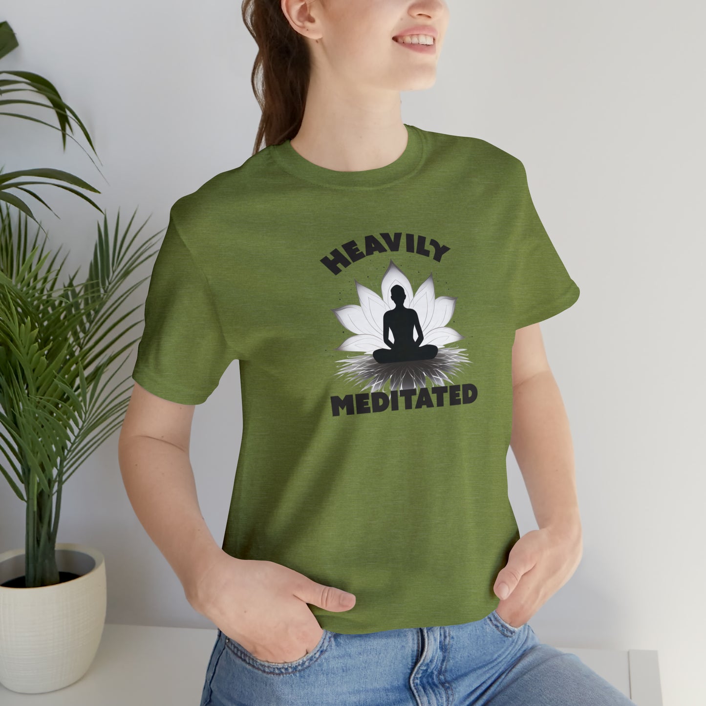 Heavily Meditated - Light Colors - Unisex Jersey Short Sleeve Tee
