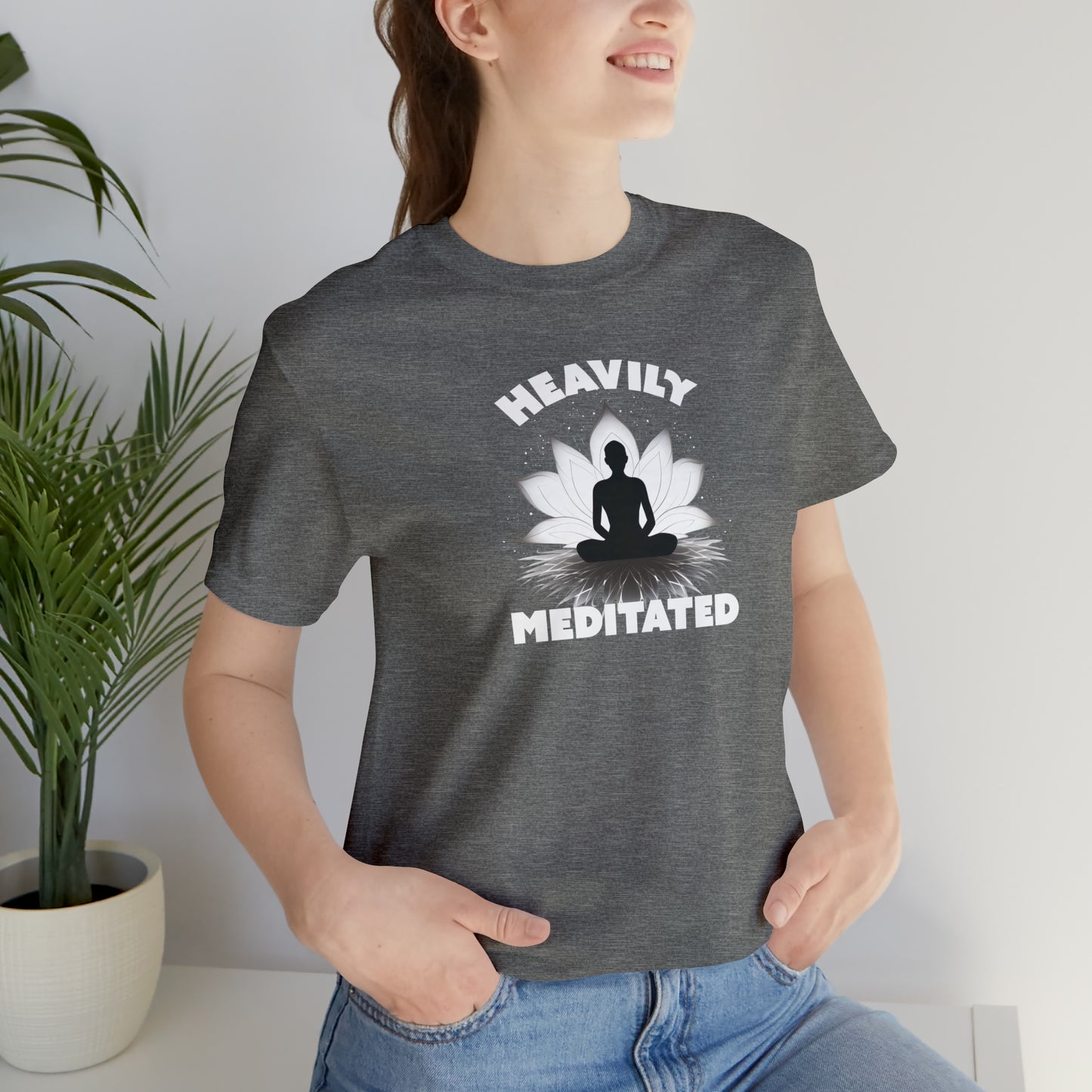 Heavily Meditated - Deep Colors - Unisex Jersey Short Sleeve Tee