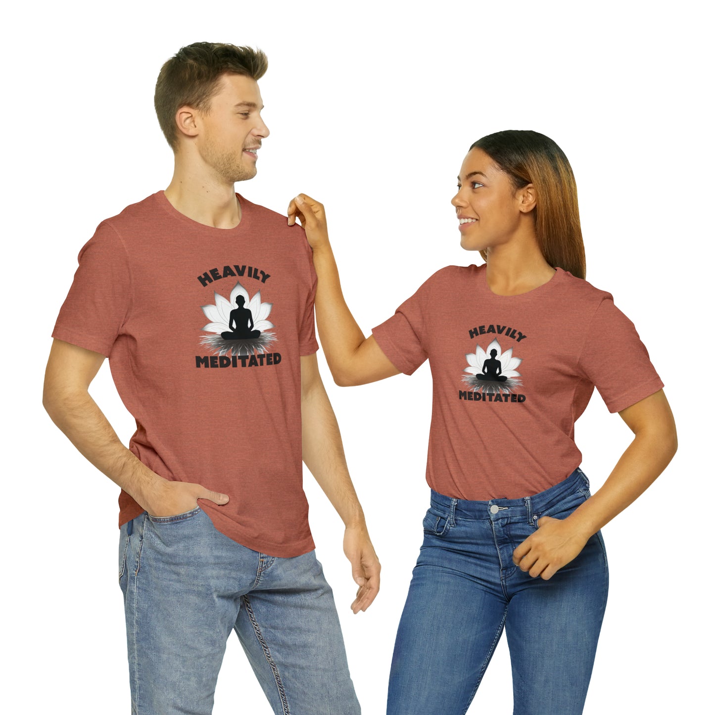Heavily Meditated - Light Colors - Unisex Jersey Short Sleeve Tee