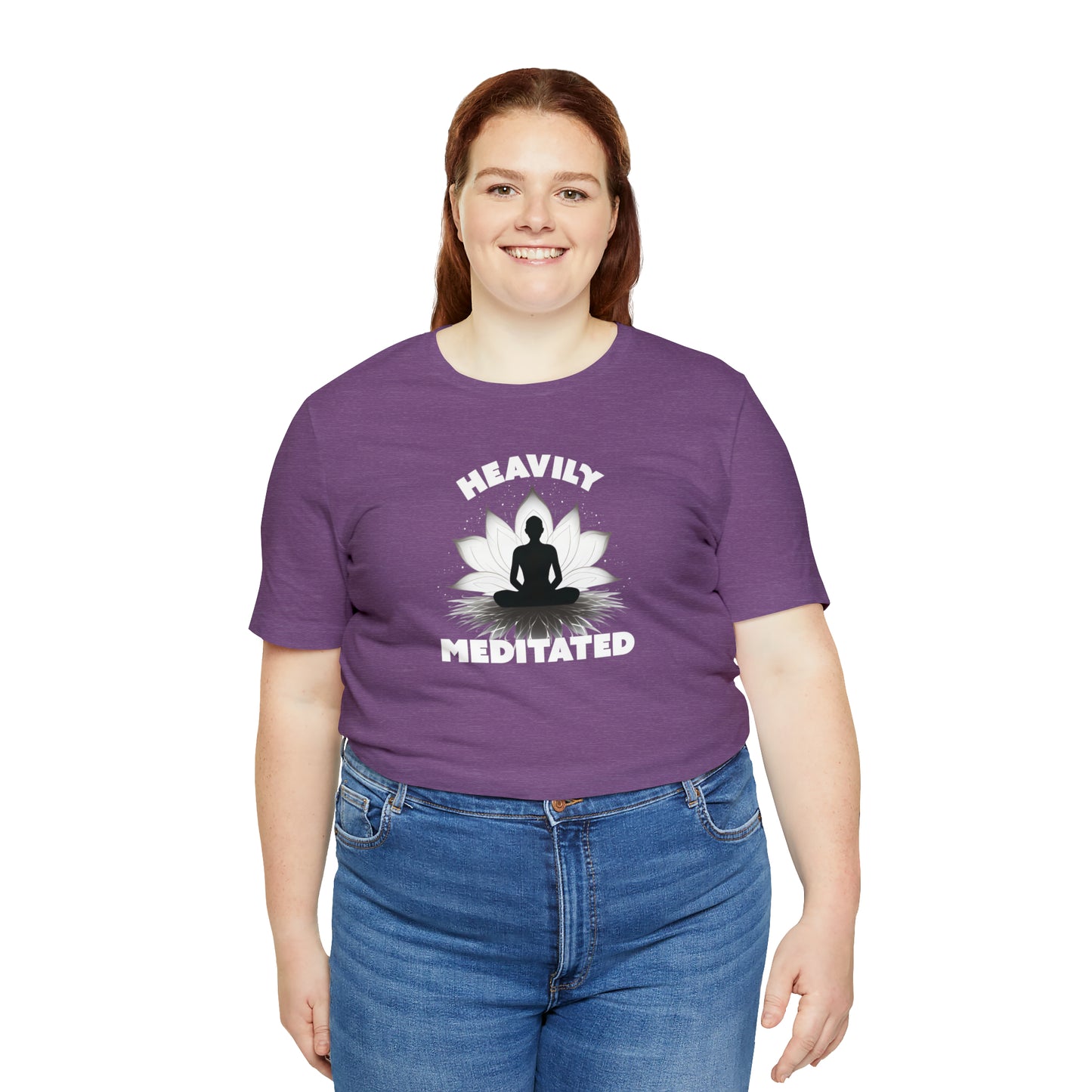 Heavily Meditated - Deep Colors - Unisex Jersey Short Sleeve Tee