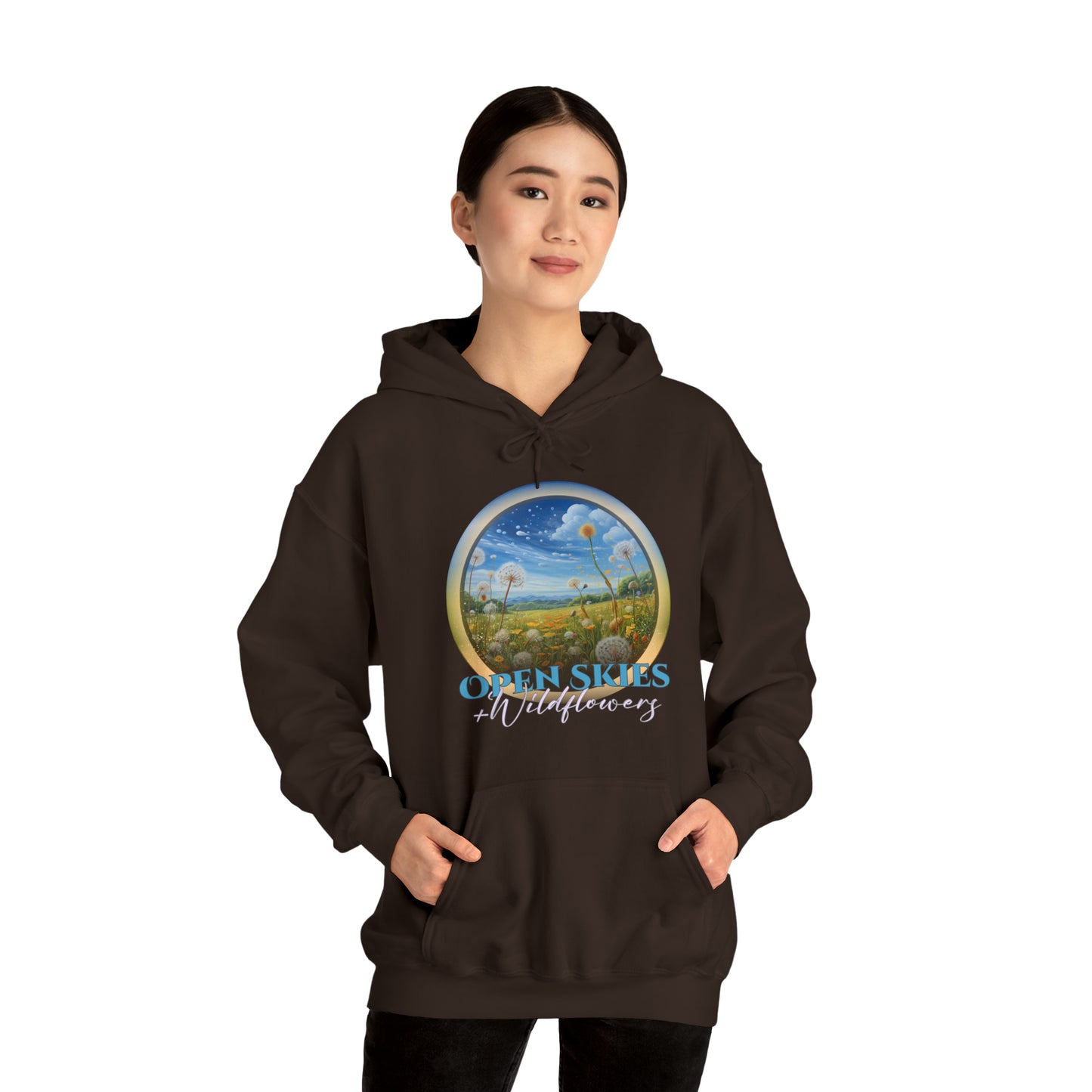 Open Skies and Wildflowers - Unisex Heavy Blend™ Hooded Sweatshirt