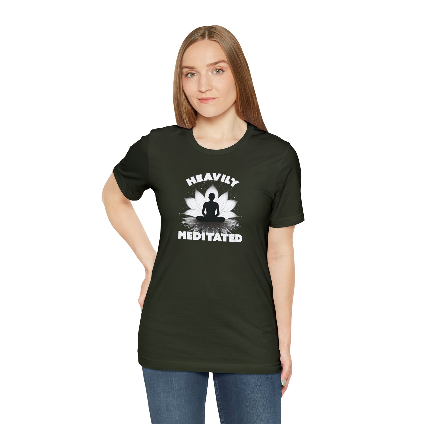 Heavily Meditated - Deep Colors - Unisex Jersey Short Sleeve Tee