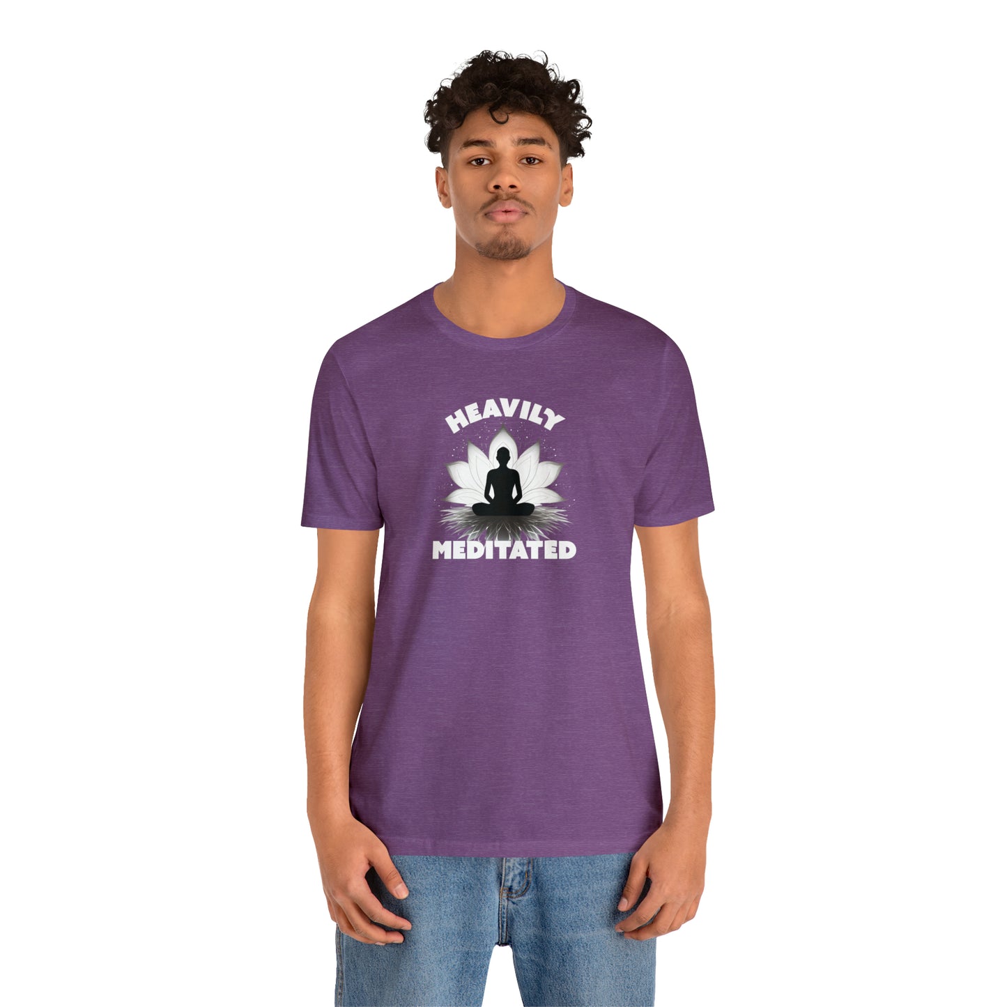 Heavily Meditated - Deep Colors - Unisex Jersey Short Sleeve Tee