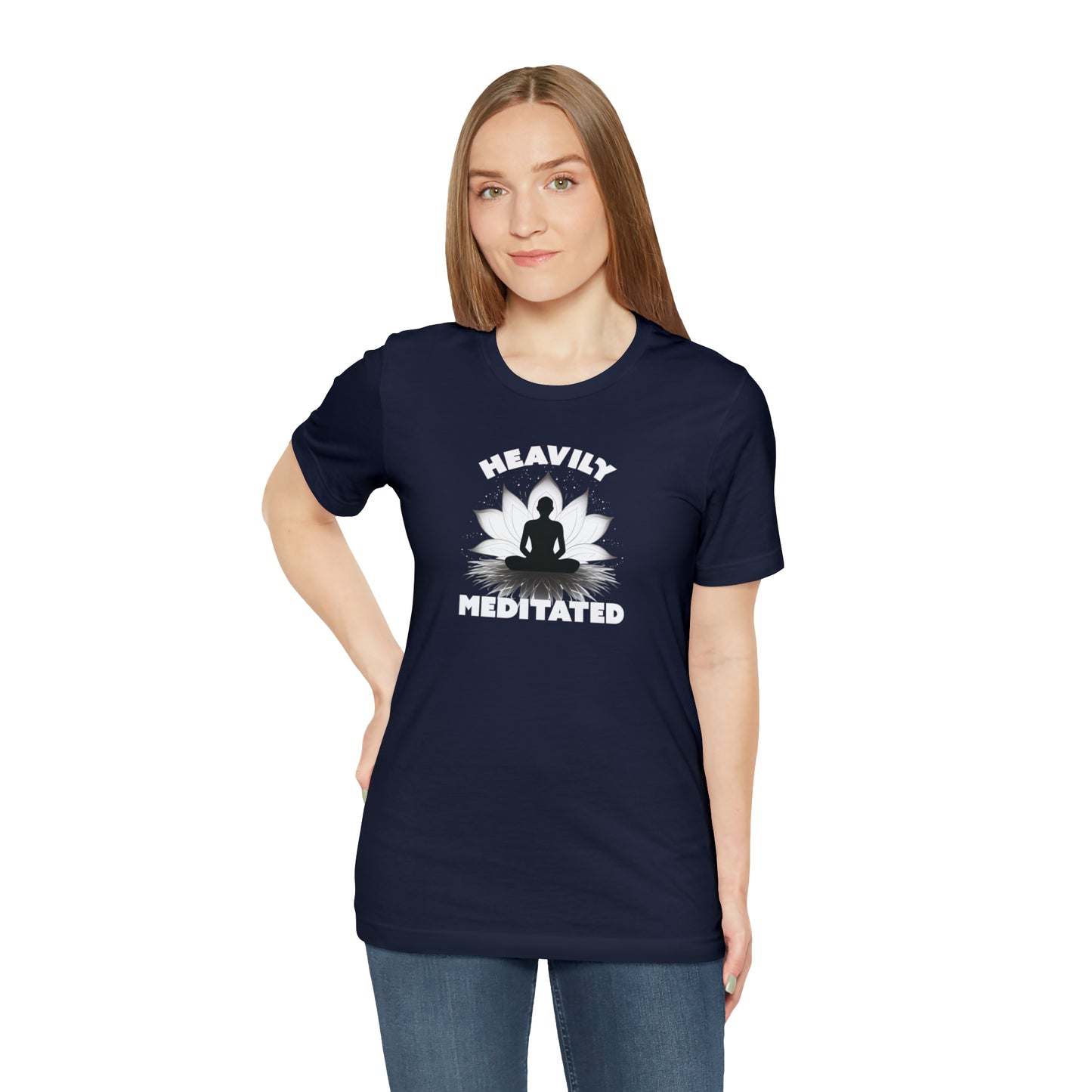 Heavily Meditated - Deep Colors - Unisex Jersey Short Sleeve Tee