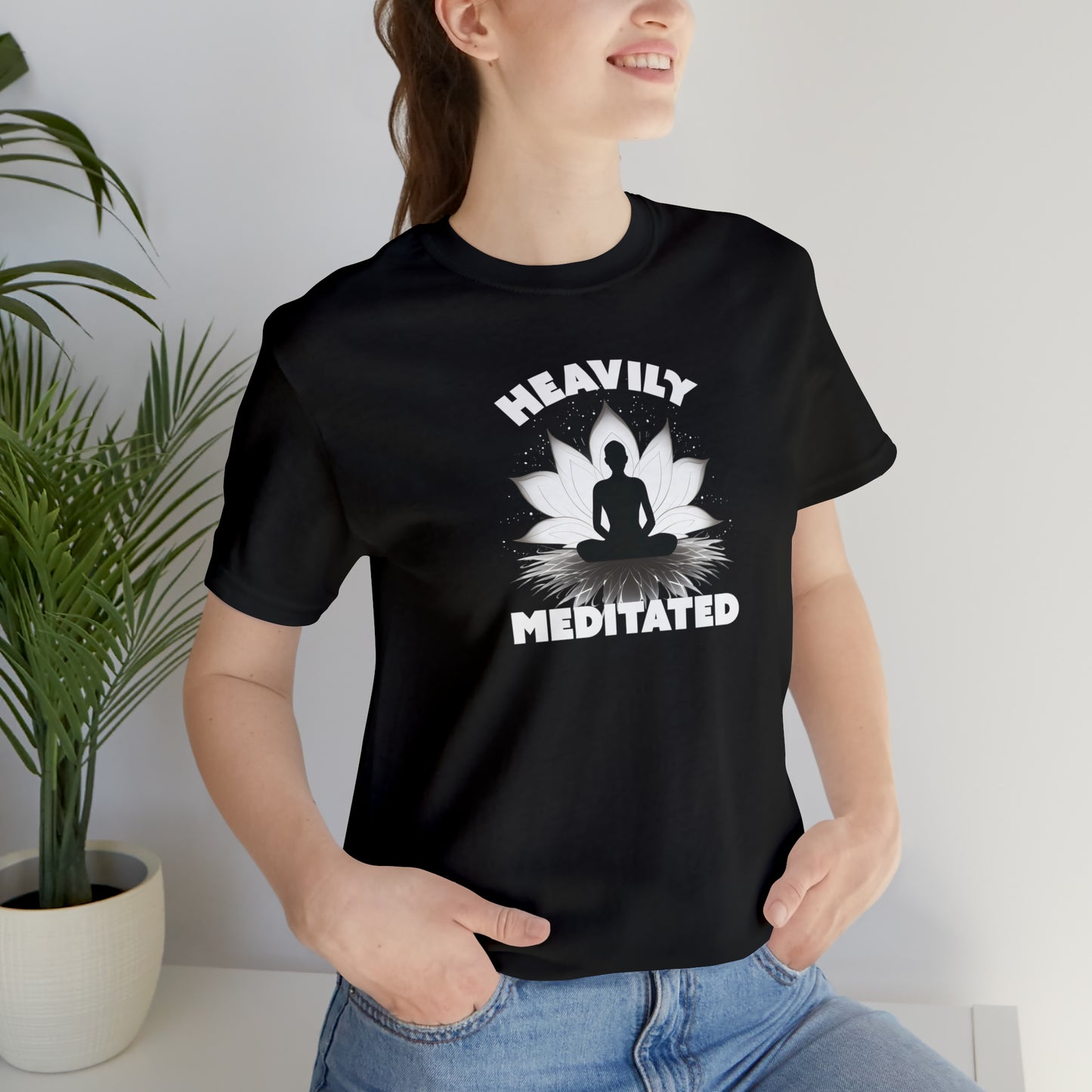 Heavily Meditated - Deep Colors - Unisex Jersey Short Sleeve Tee