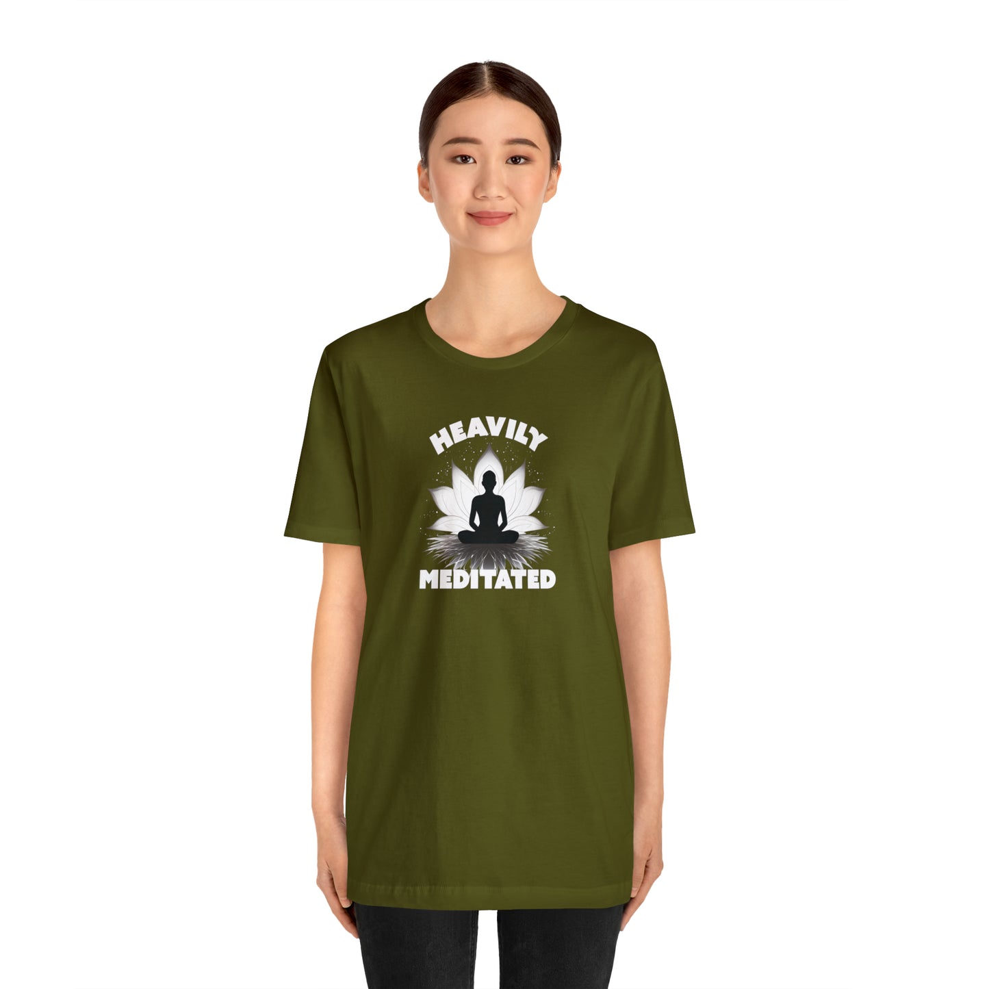 Heavily Meditated - Deep Colors - Unisex Jersey Short Sleeve Tee