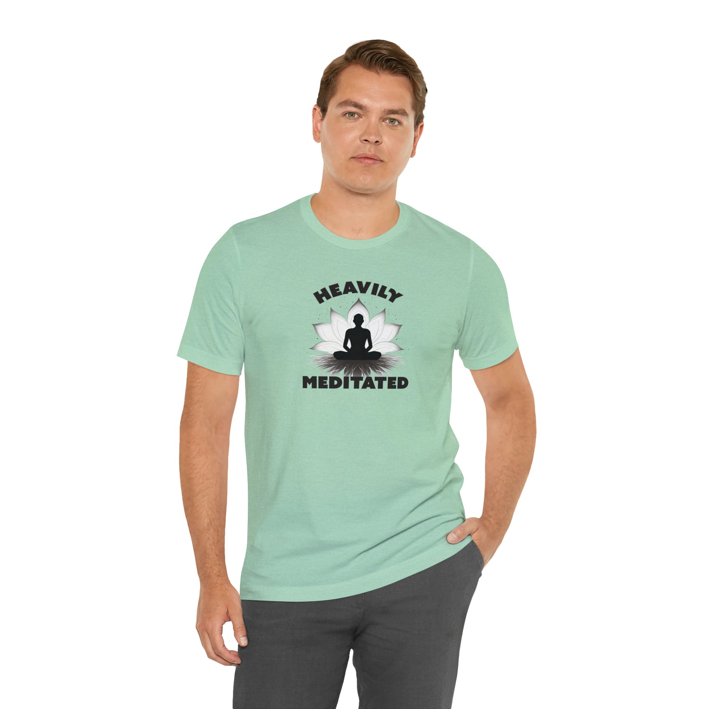 Heavily Meditated - Light Colors - Unisex Jersey Short Sleeve Tee