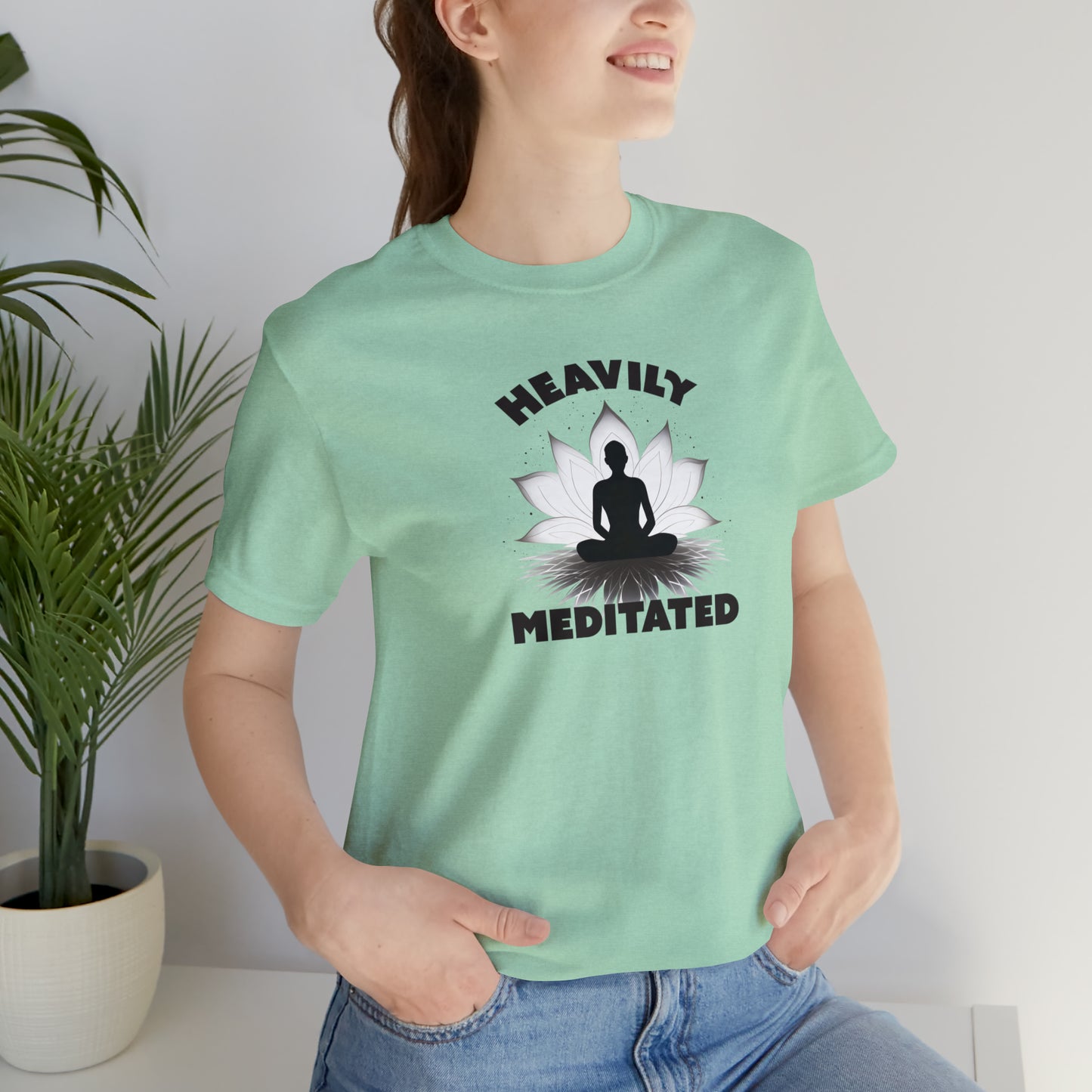 Heavily Meditated - Light Colors - Unisex Jersey Short Sleeve Tee