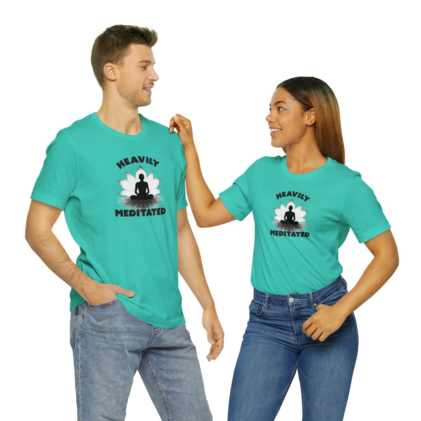 Heavily Meditated - Light Colors - Unisex Jersey Short Sleeve Tee