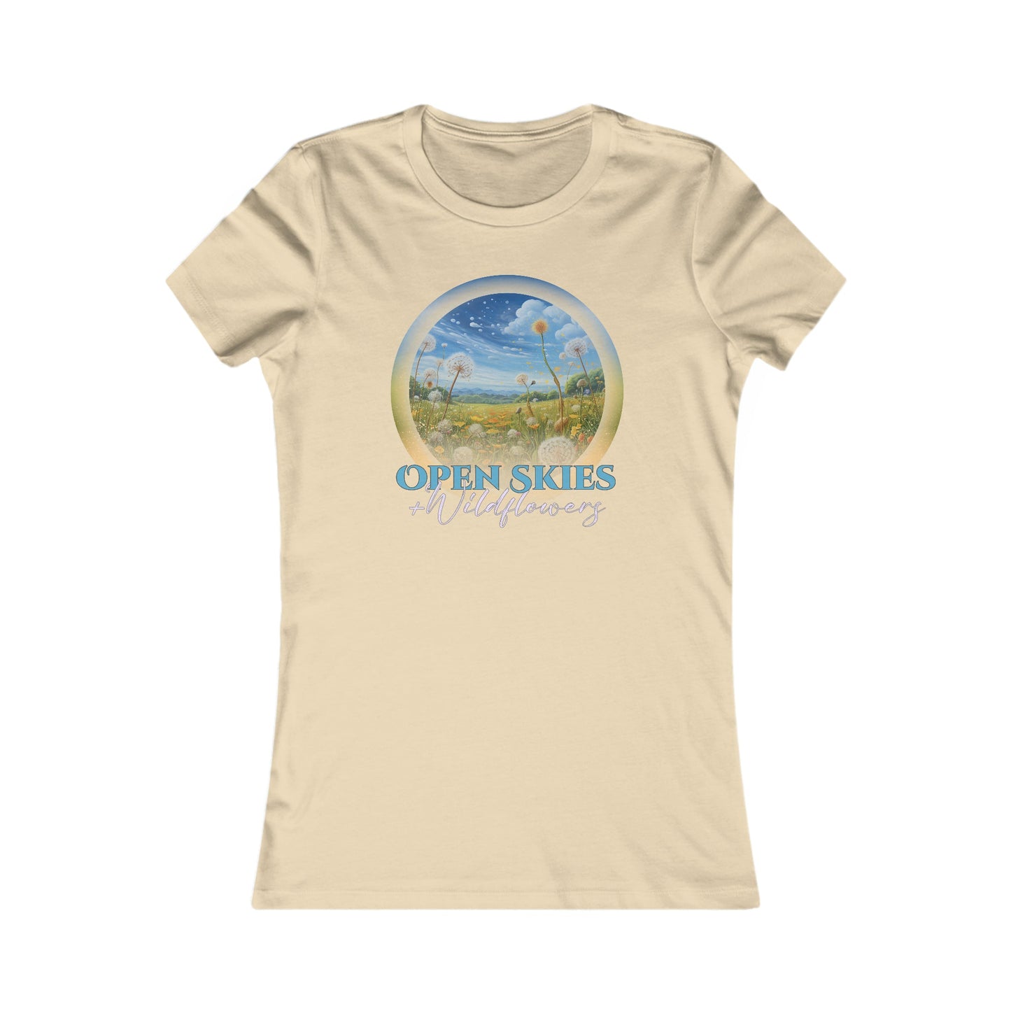 Open Skies and Wildflowers - Women's Favorite Tee - One Collective Apparel