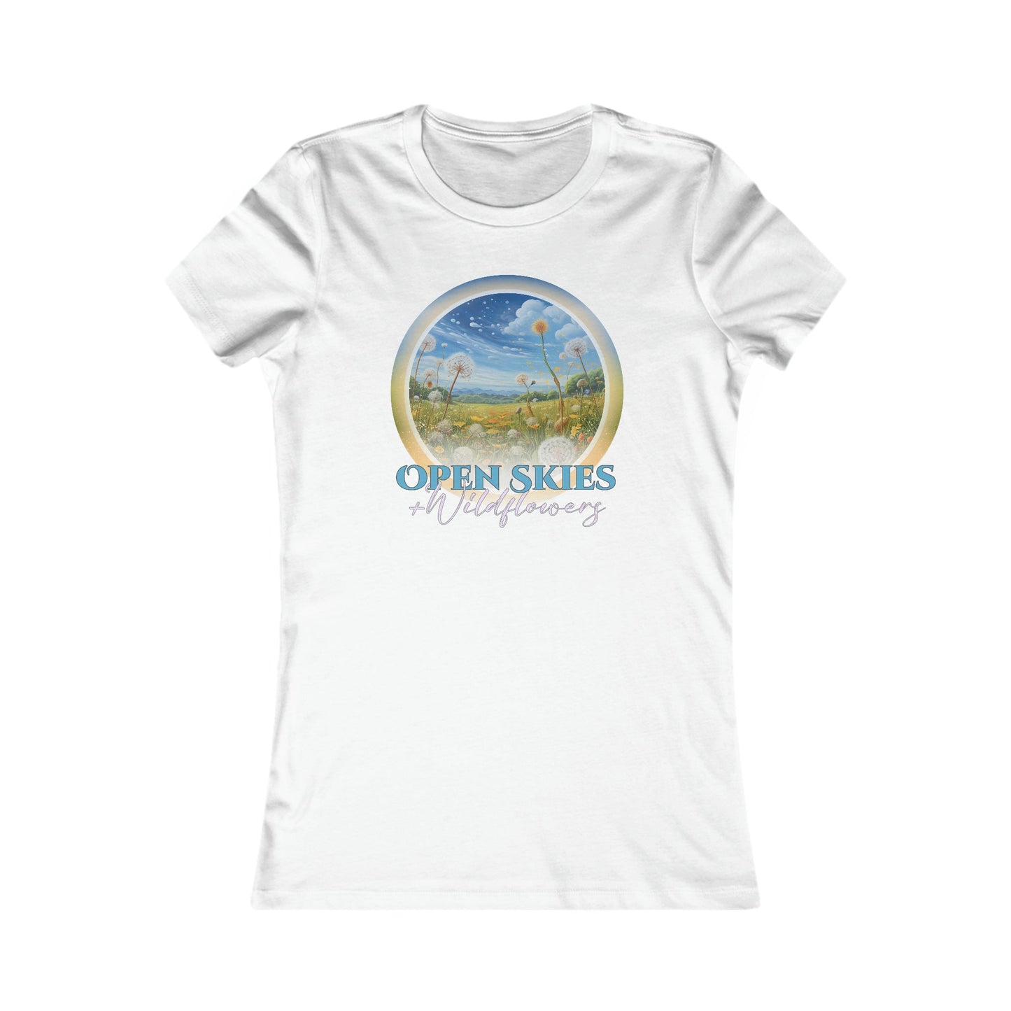 Open Skies and Wildflowers - Women's Favorite Tee - One Collective Apparel