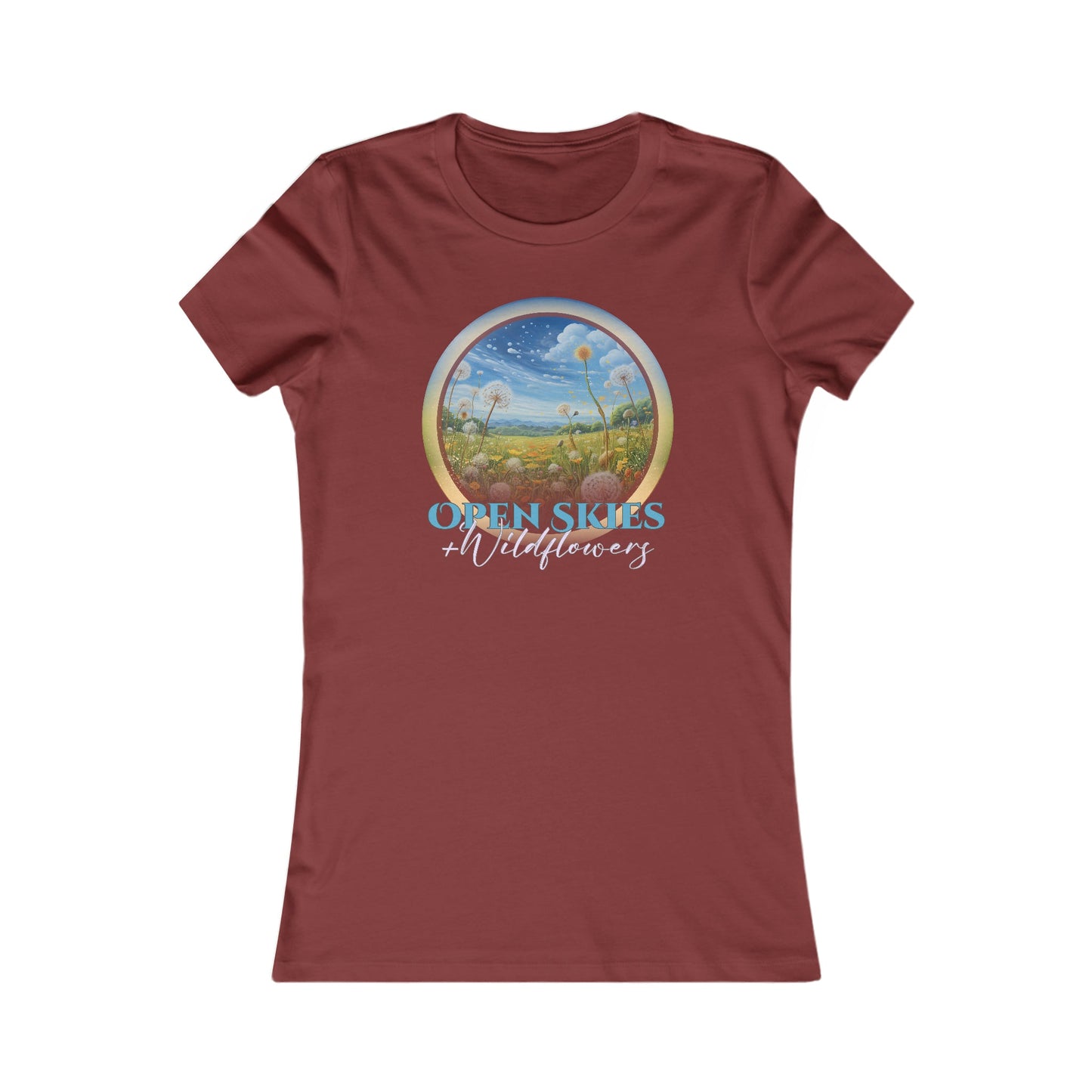Open Skies and Wildflowers - Women's Favorite Tee - One Collective Apparel