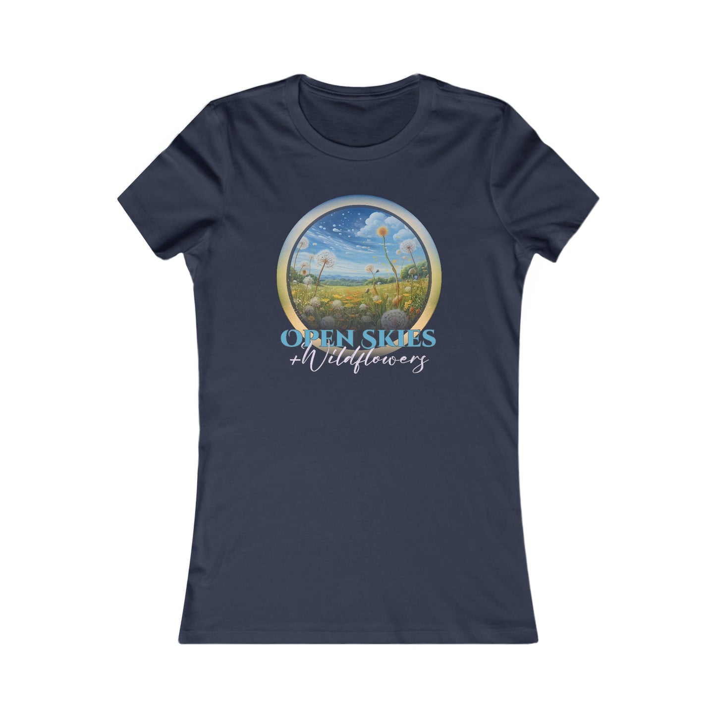 Open Skies and Wildflowers - Women's Favorite Tee - One Collective Apparel