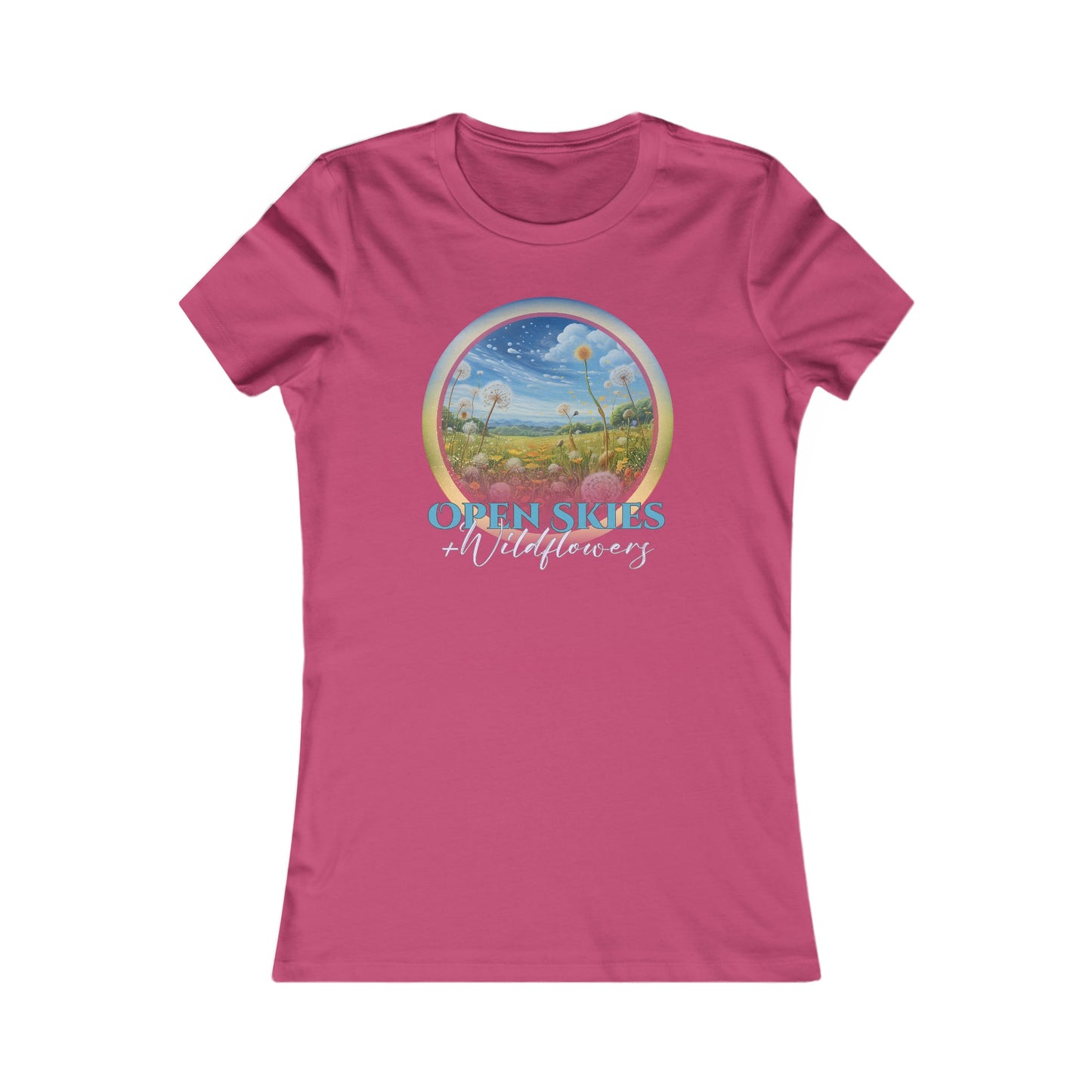 Open Skies and Wildflowers - Women's Favorite Tee - One Collective Apparel
