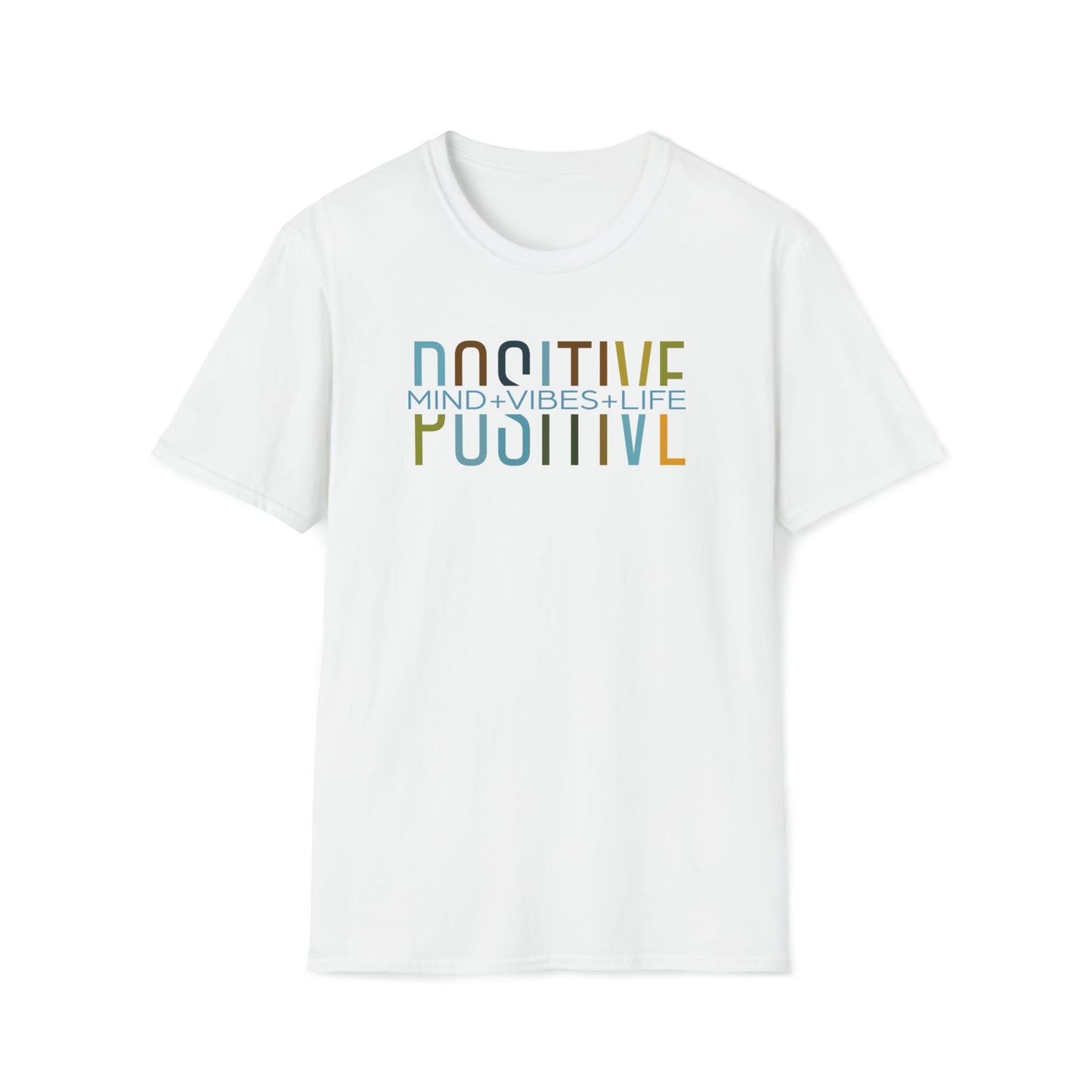 Positive Mind, Vibes, Life - Unisex Softstyle T-Shirt - One Collective Apparel