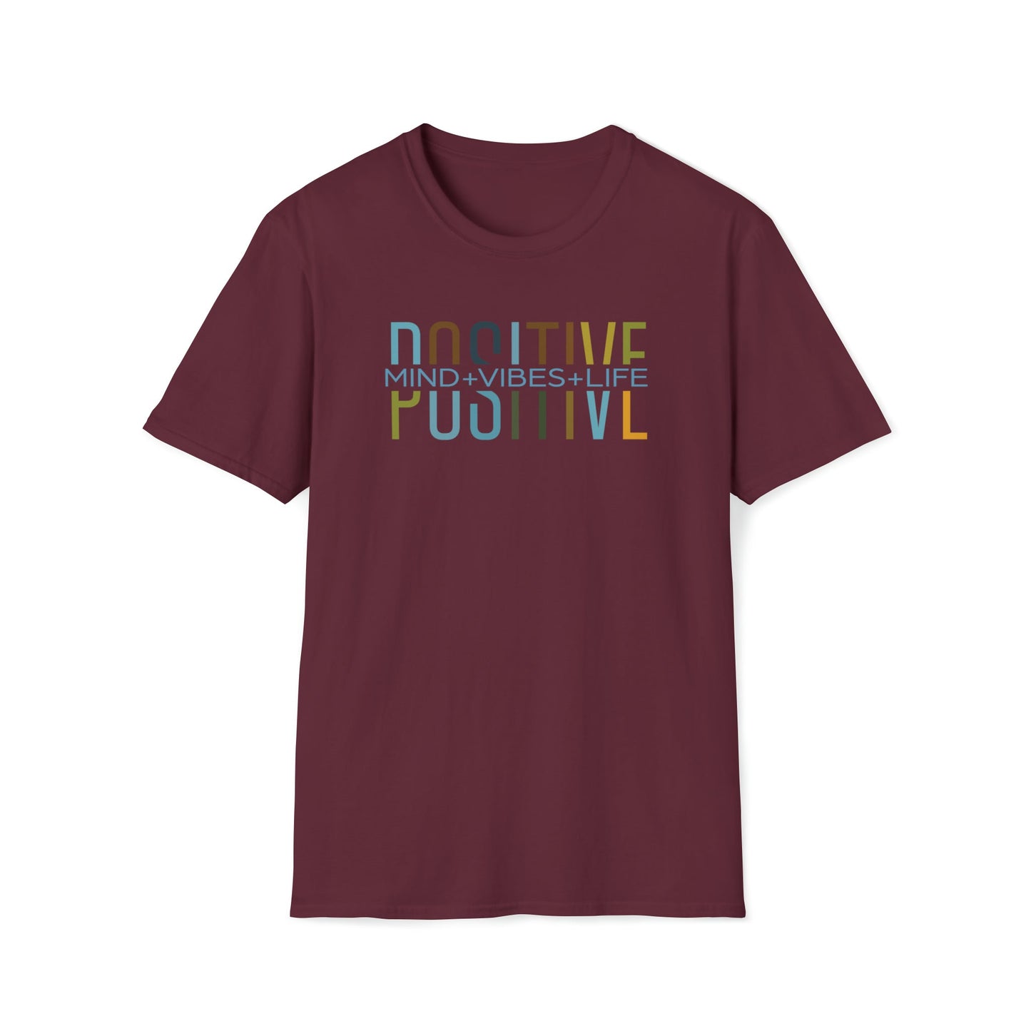 Positive Mind, Vibes, Life - Unisex Softstyle T-Shirt - One Collective Apparel