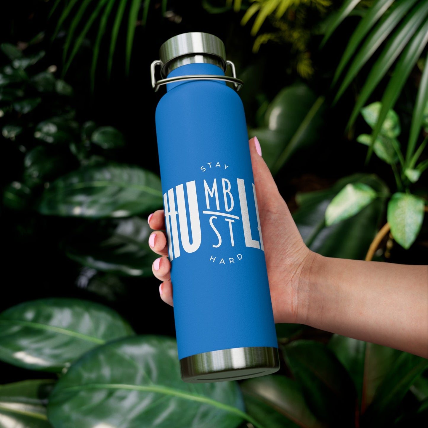 Stay Humble, Hustle Hard - Copper Vacuum Insulated Bottle, 22oz - One Collective Apparel