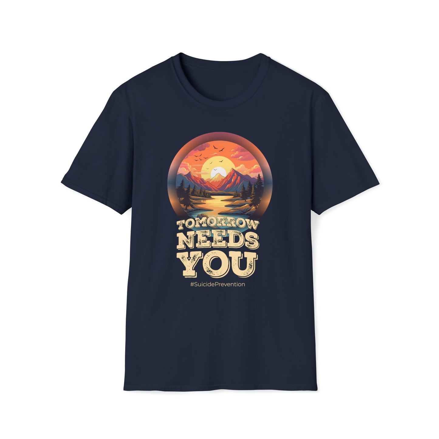 Suicide Prevention - Tomorrow Needs You - Unisex Softstyle T-Shirt - One Collective Apparel
