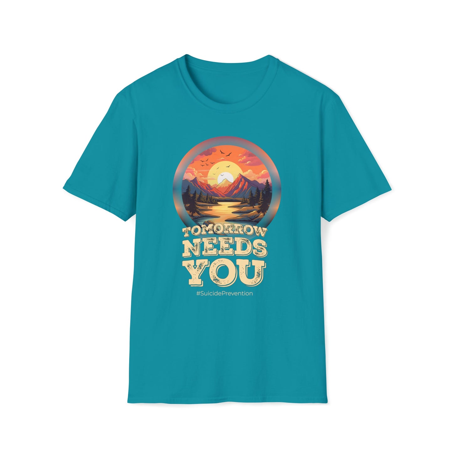 Suicide Prevention - Tomorrow Needs You - Unisex Softstyle T-Shirt - One Collective Apparel