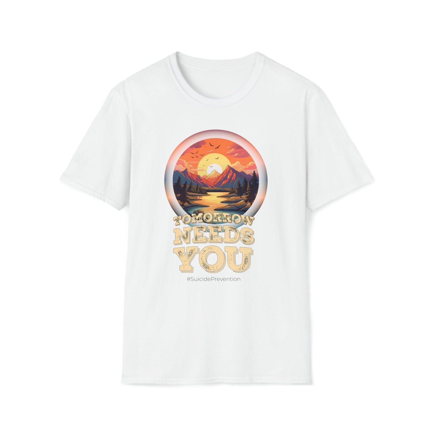 Suicide Prevention - Tomorrow Needs You - Unisex Softstyle T-Shirt - One Collective Apparel