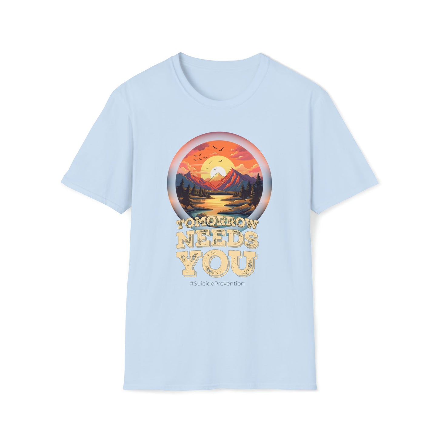 Suicide Prevention - Tomorrow Needs You - Unisex Softstyle T-Shirt - One Collective Apparel