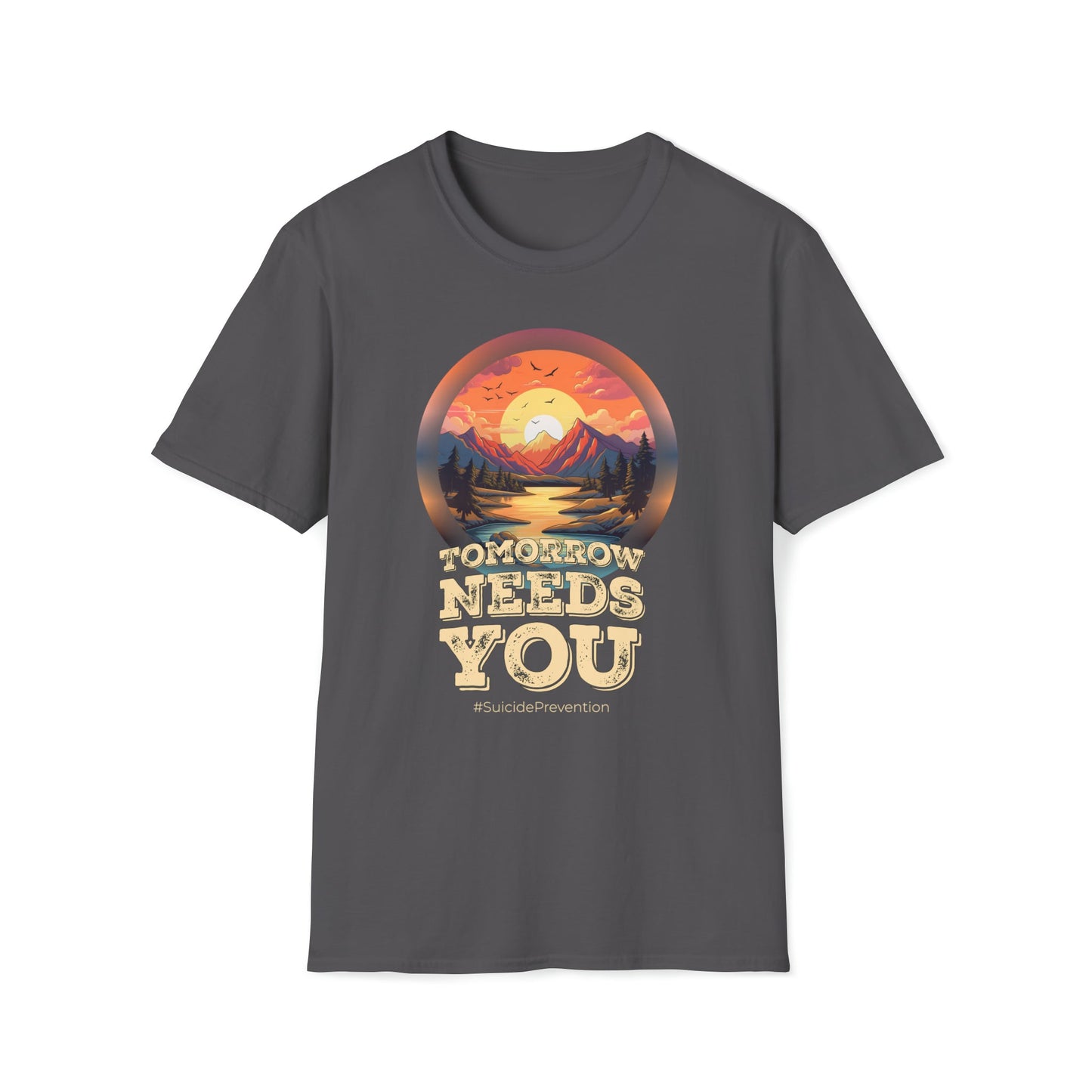 Suicide Prevention - Tomorrow Needs You - Unisex Softstyle T-Shirt - One Collective Apparel