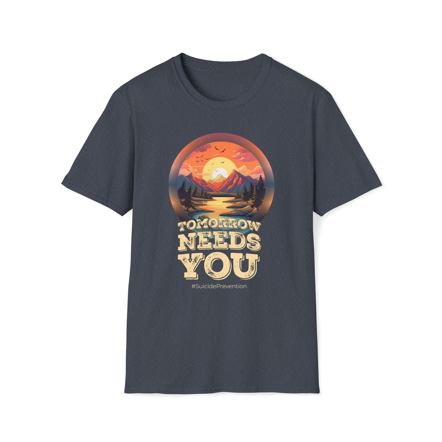Suicide Prevention - Tomorrow Needs You - Unisex Softstyle T-Shirt - One Collective Apparel